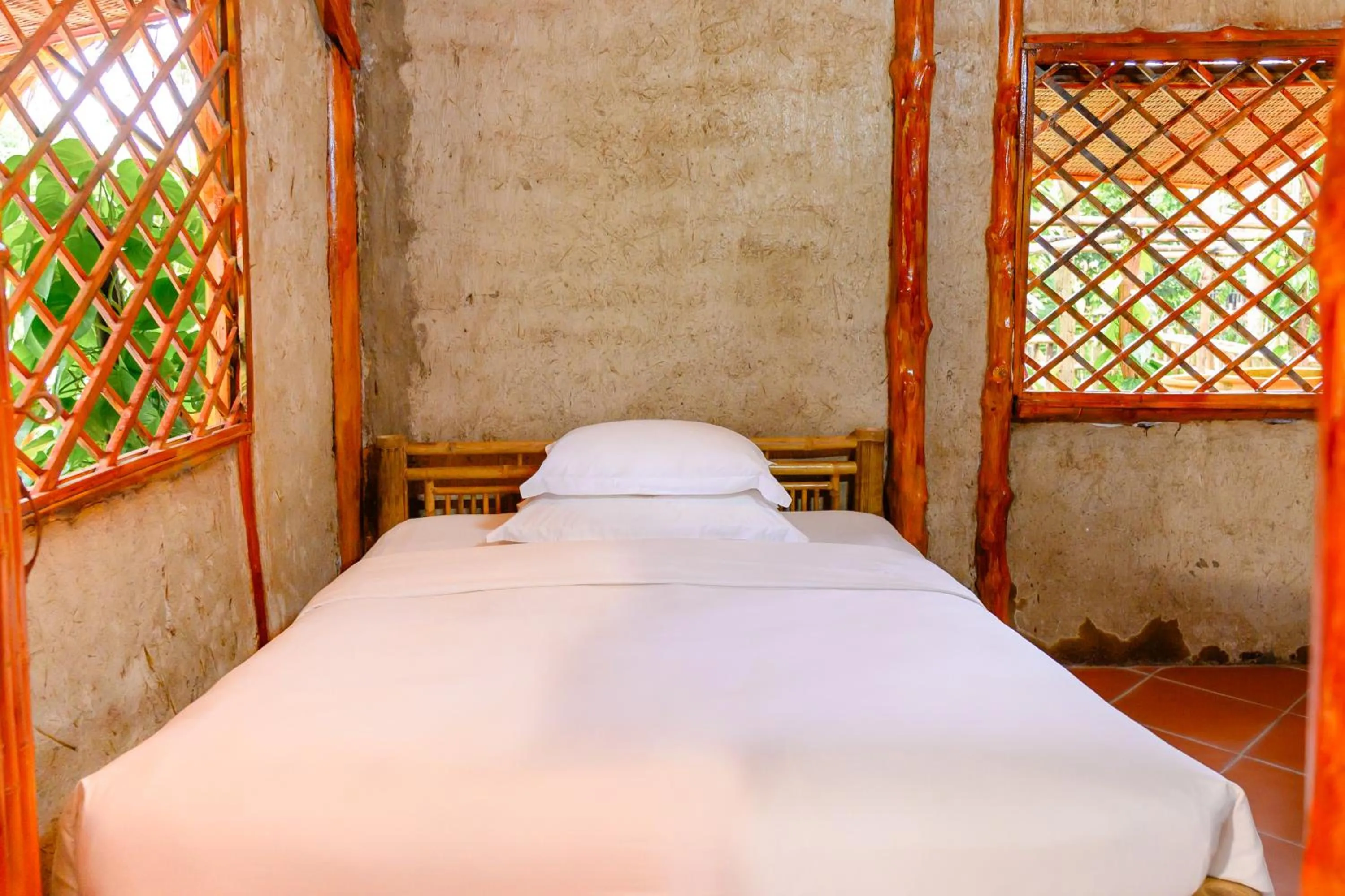 Bed in Cantho Eco Resort