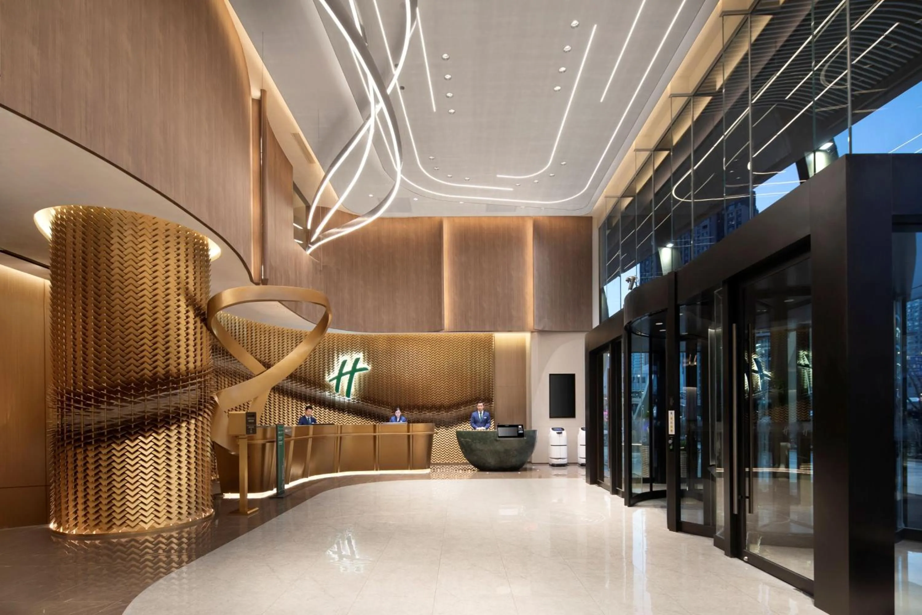 Property building in Holiday Inn Express Zhabei Shanghai, an IHG Hotel