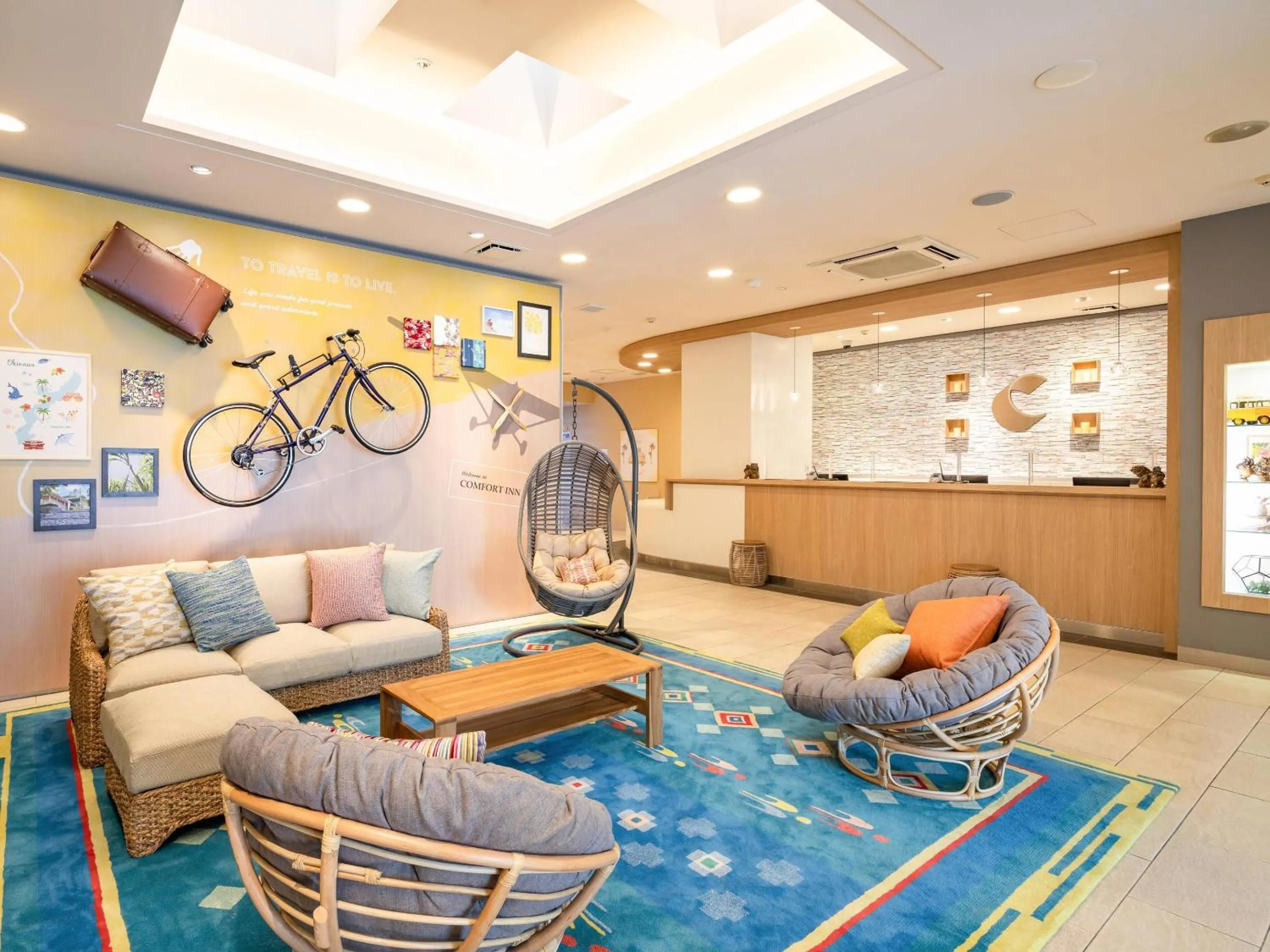 Lobby or reception in Comfort Inn Naha Tomari Port