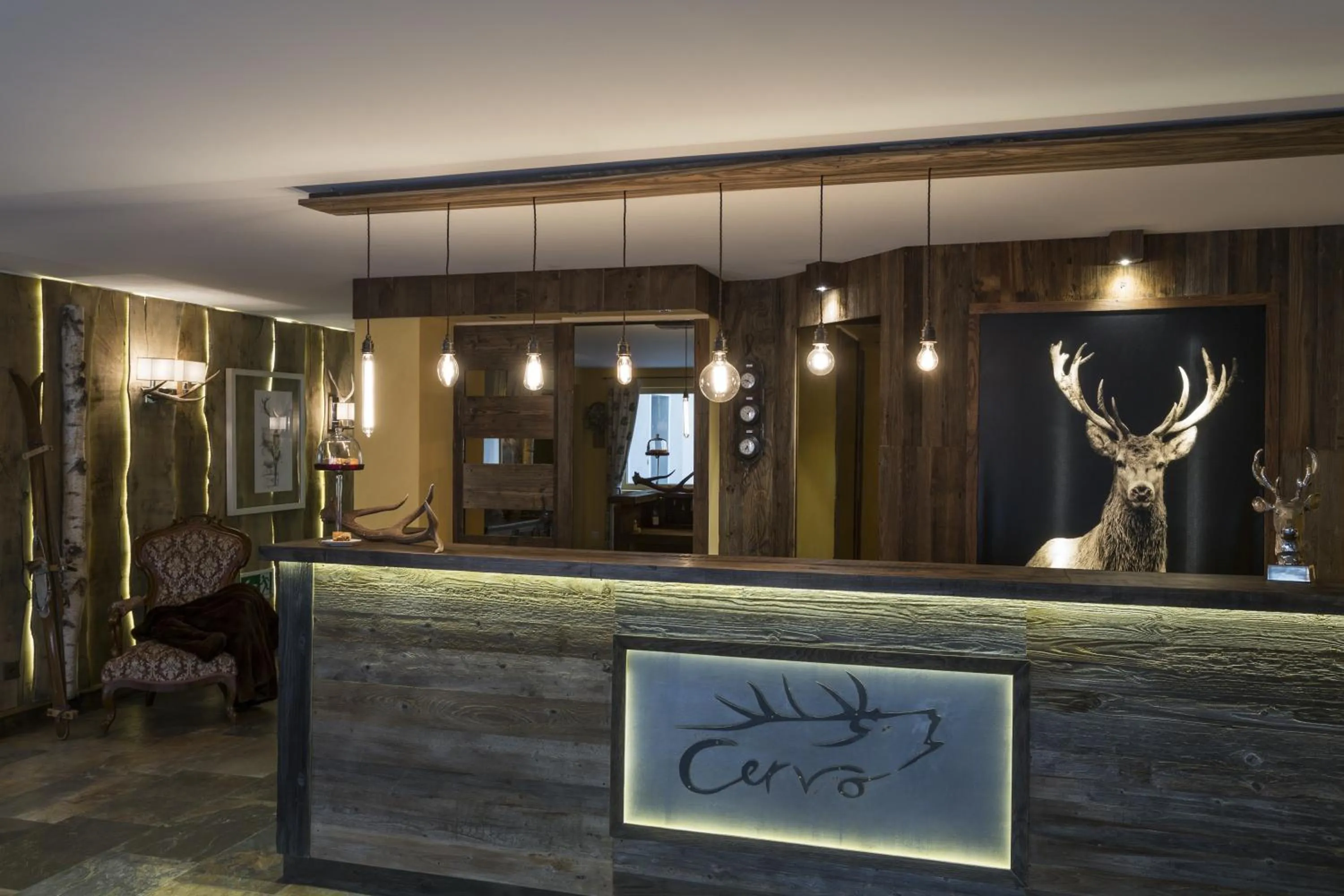 Lobby or reception in Hotel Cervo