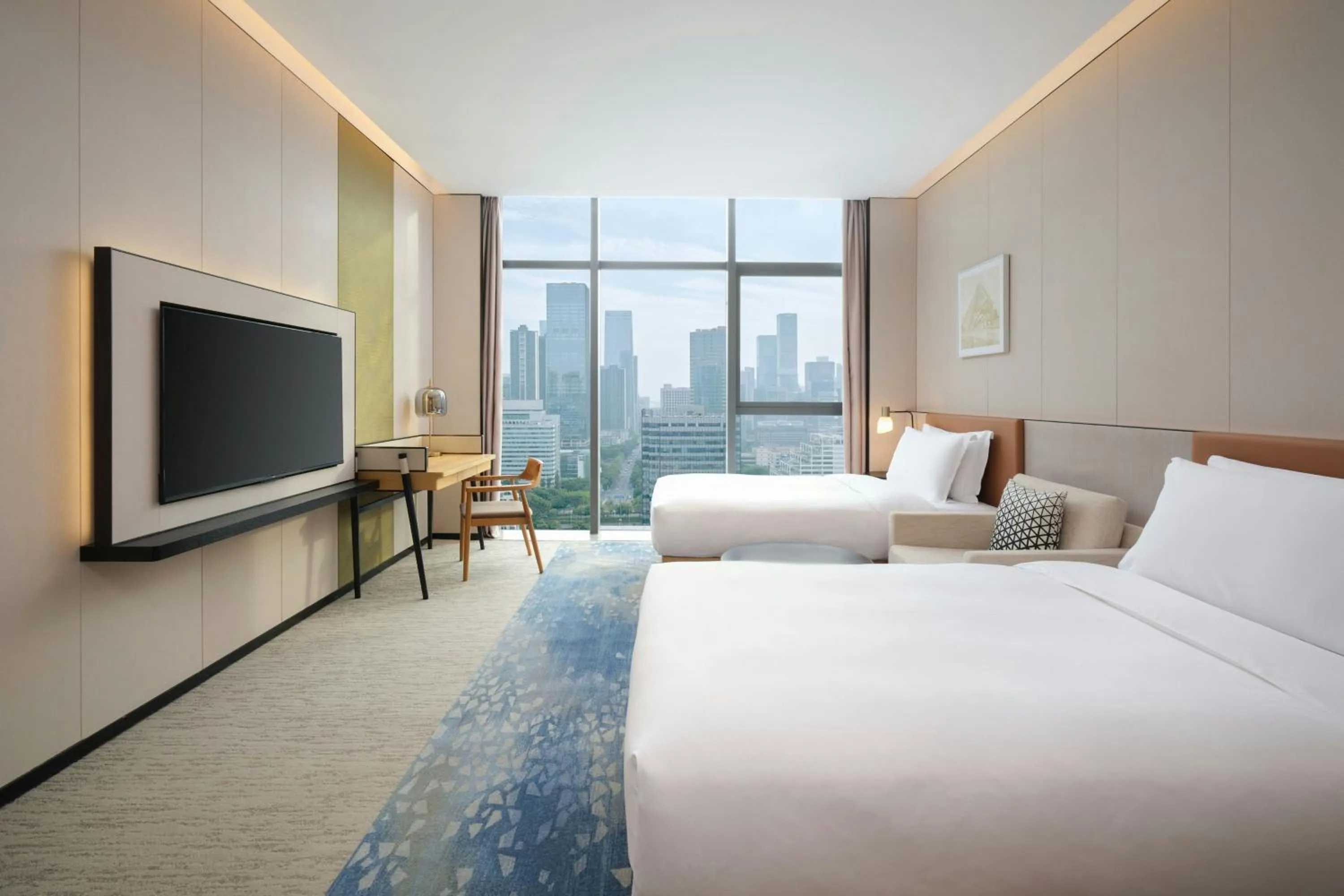 Photo of the whole room, Bed in The Mercury Garden Shenzhen Nanshan, A Tribute Portfolio Hotel