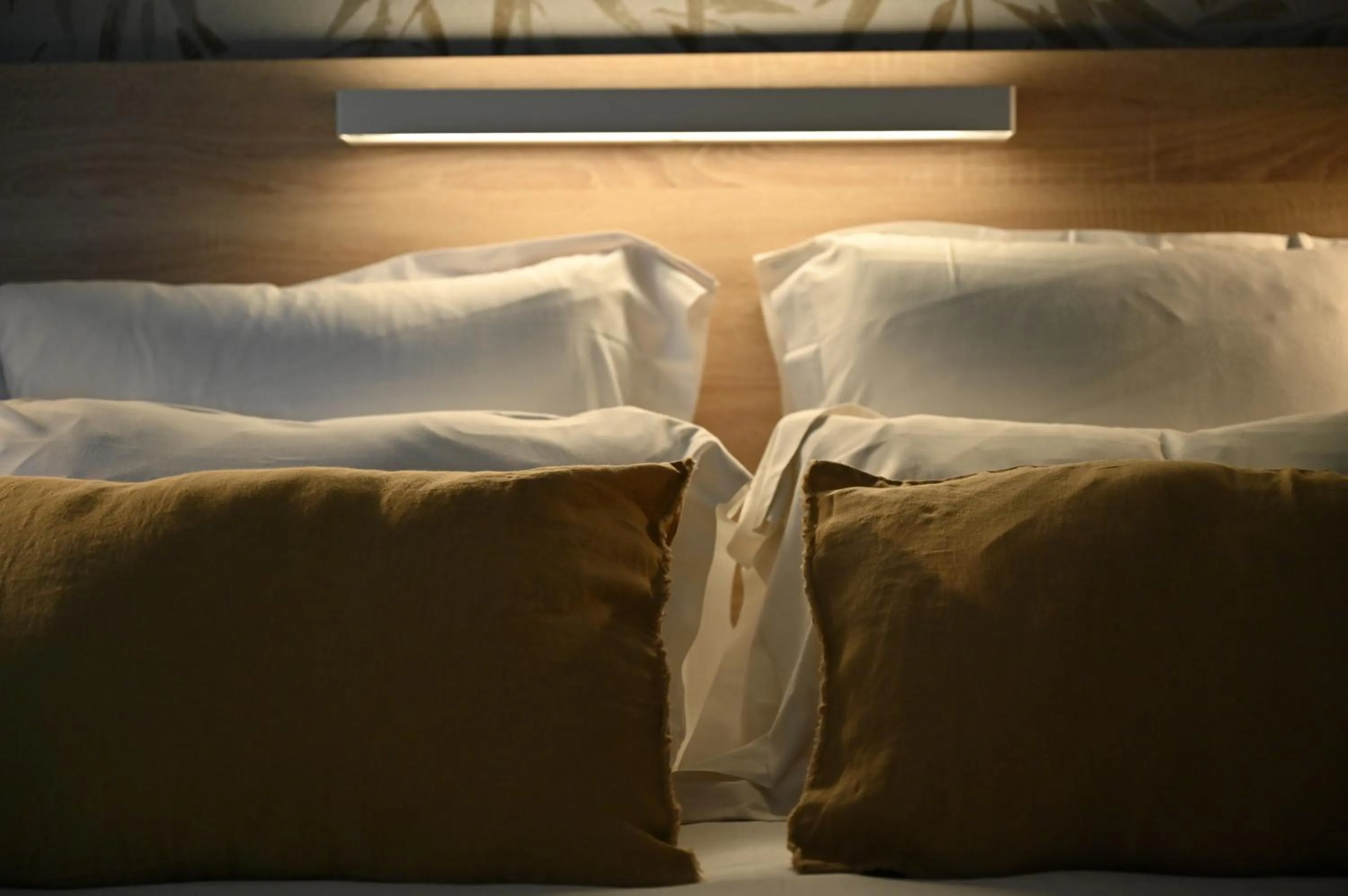 Bed in Hôtel La Ménado