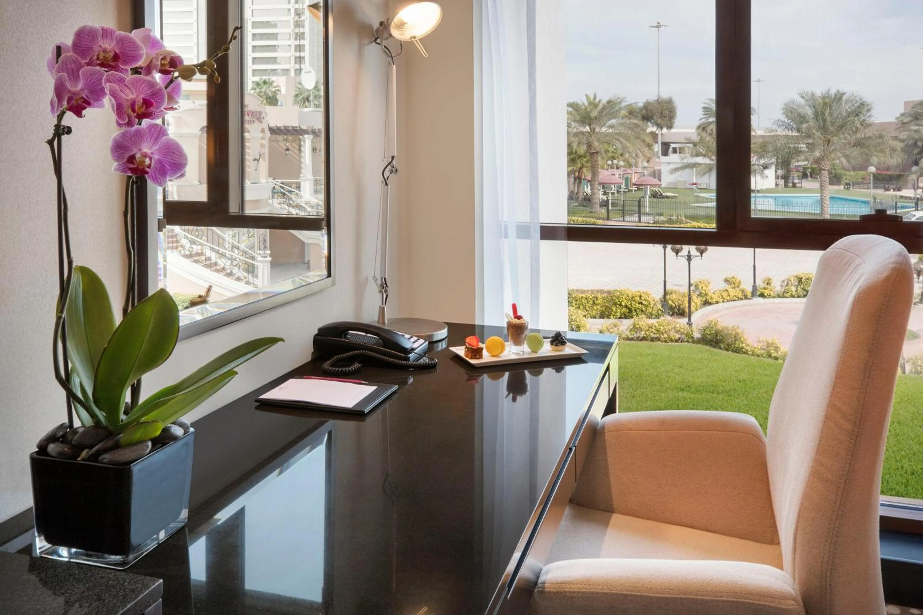 Pool view in Crowne Plaza Bahrain by IHG