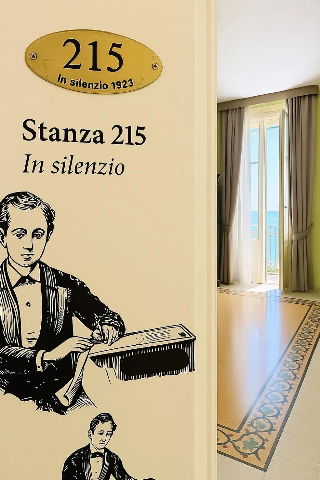 Text overlay in Hotel Borgo di Ciàula