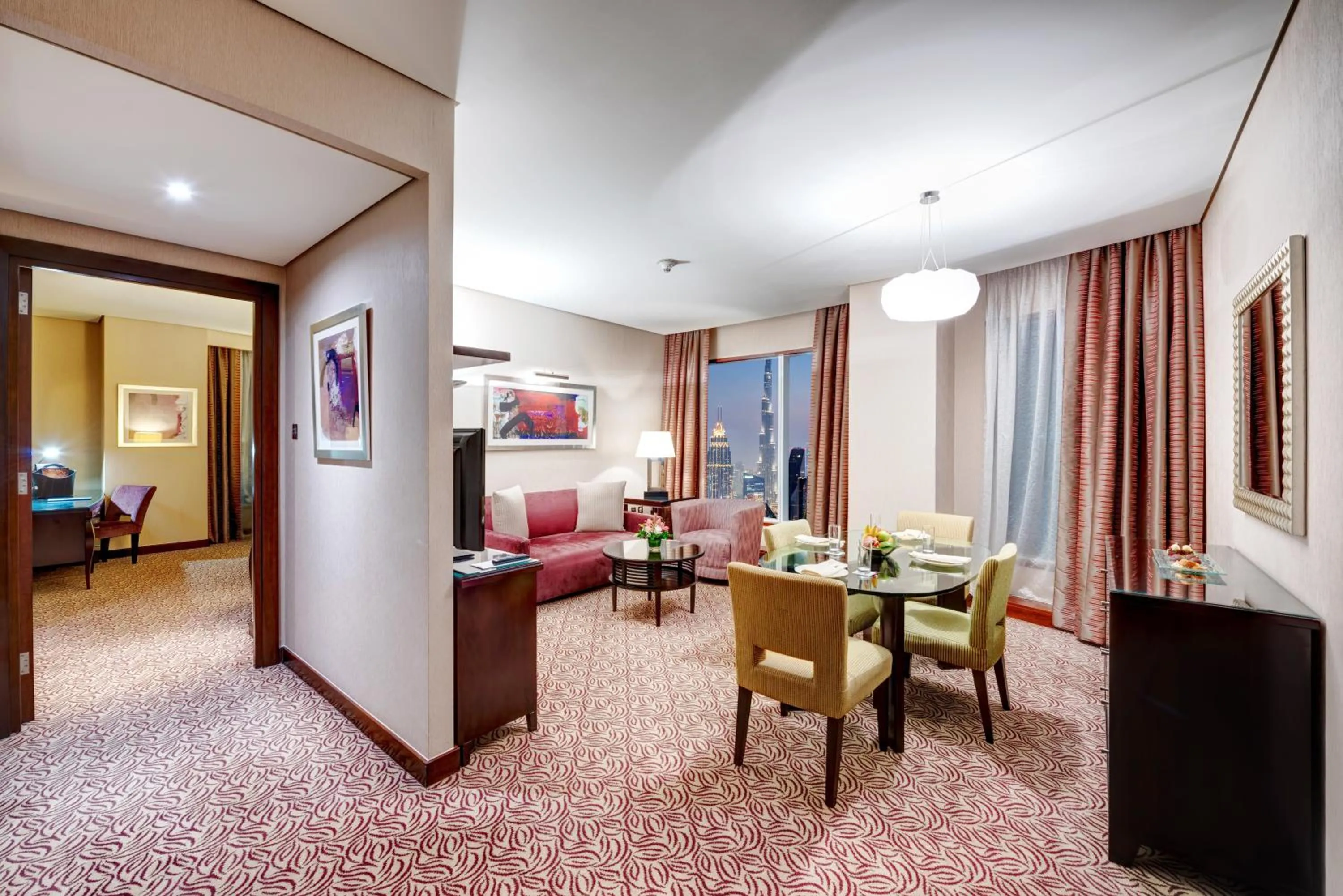 Living room in Rose Rayhaan by Rotana - Dubai