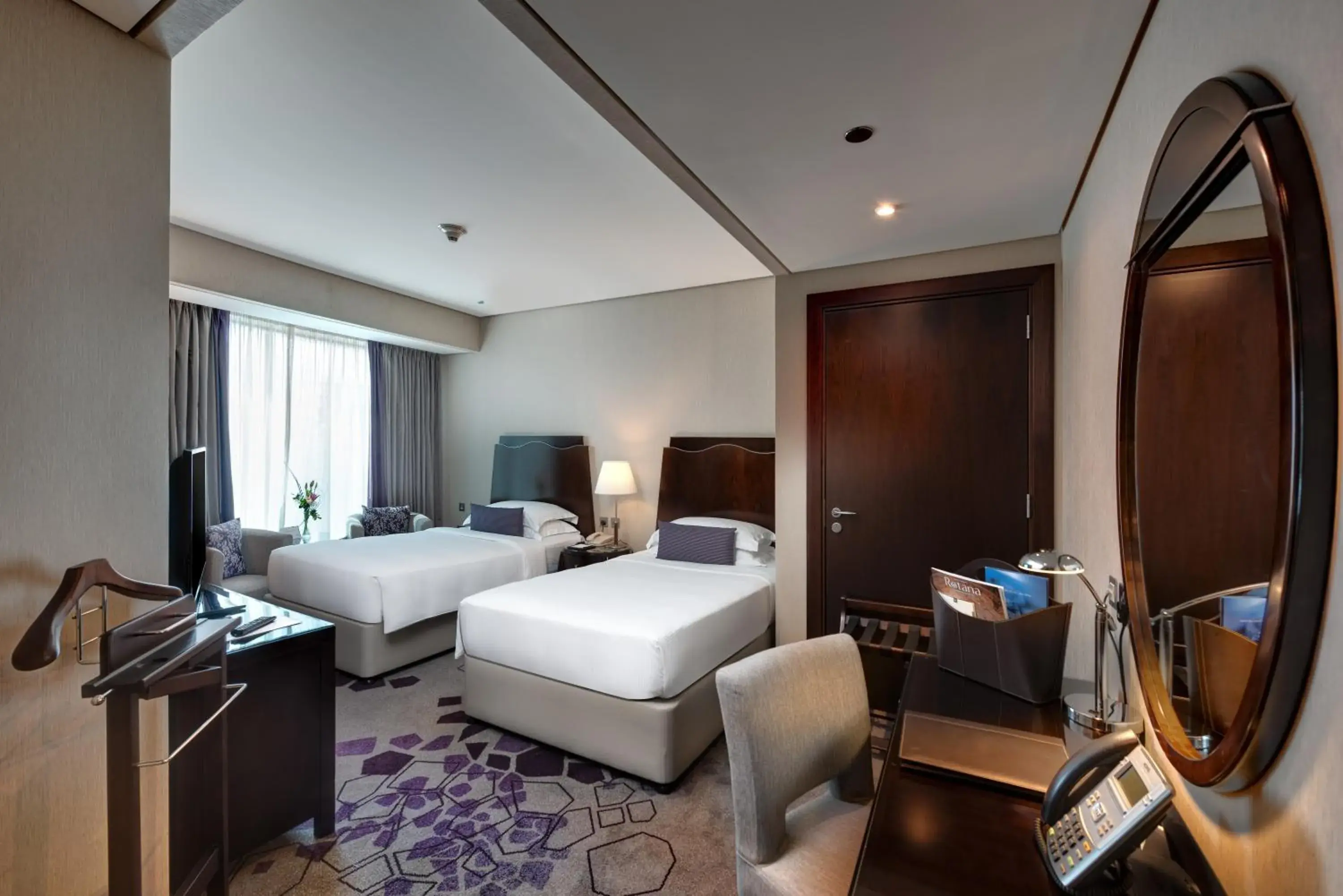 Guest Room – King Bed in Rose Rayhaan by Rotana - Dubai Guest Room – King Bed in Rose Rayhaan by Rotana - Dubai