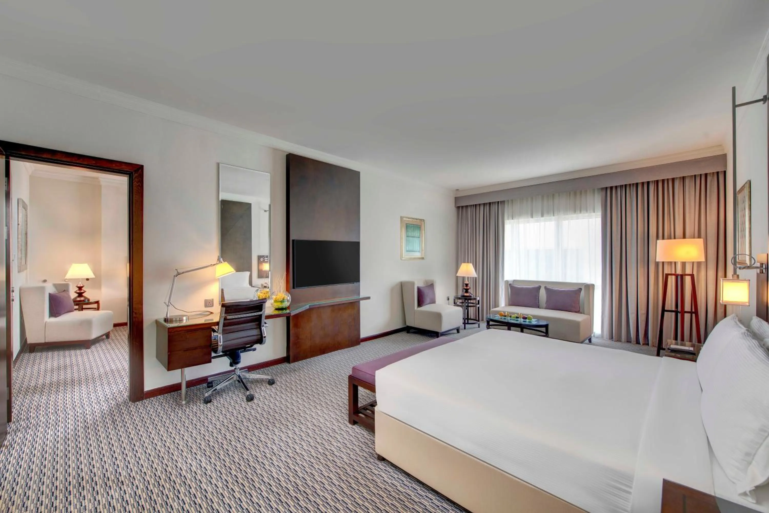 Family Connecting Rooms – King and Twin Beds in Media Rotana Dubai