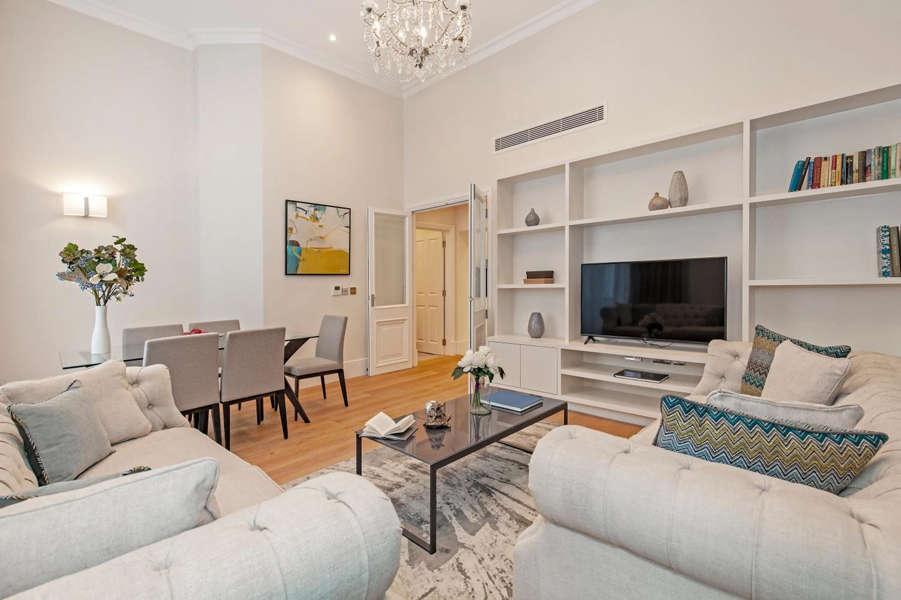 Living room in Chesham Court Knightsbridge