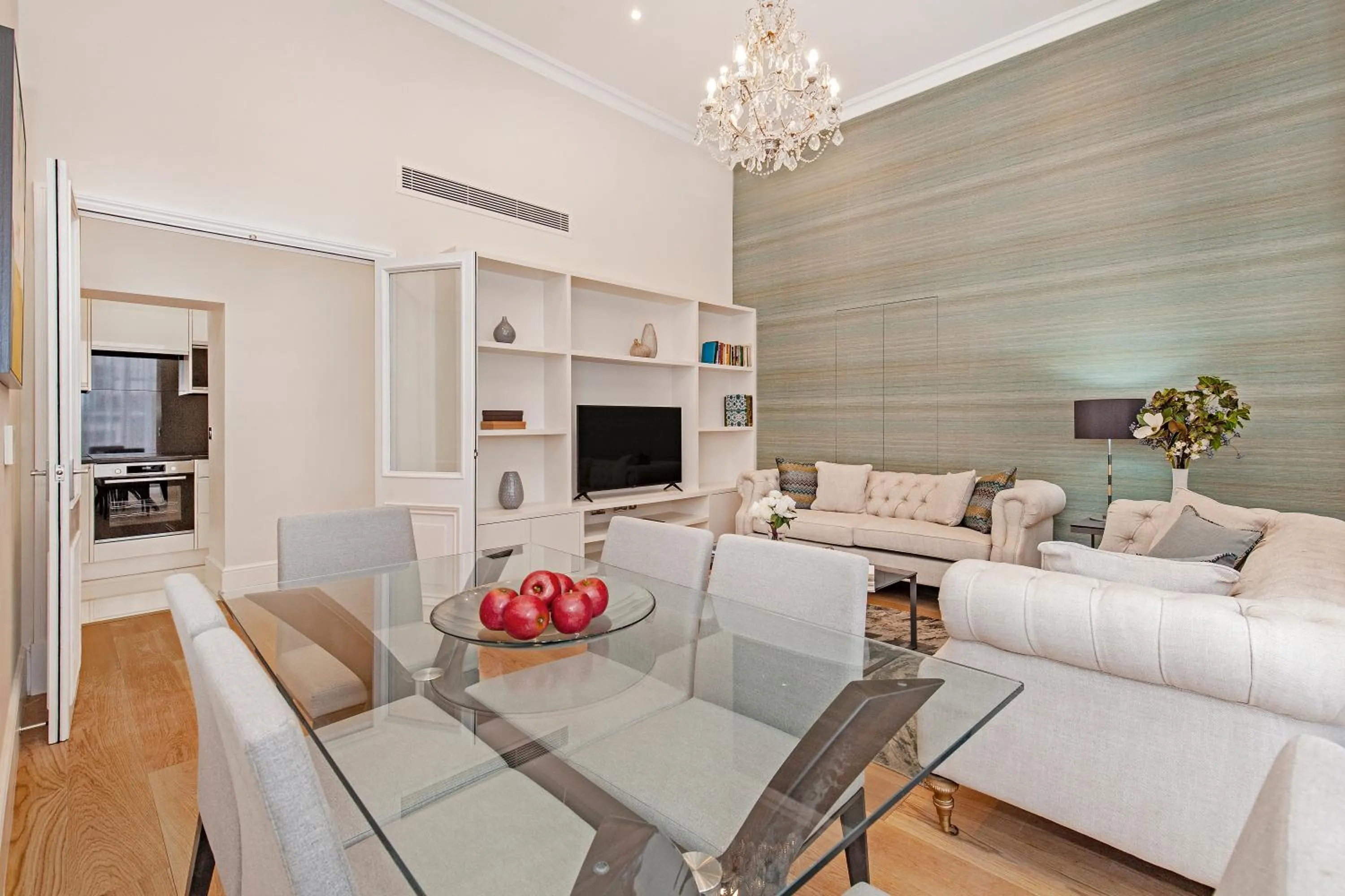 Living room in Chesham Court Knightsbridge