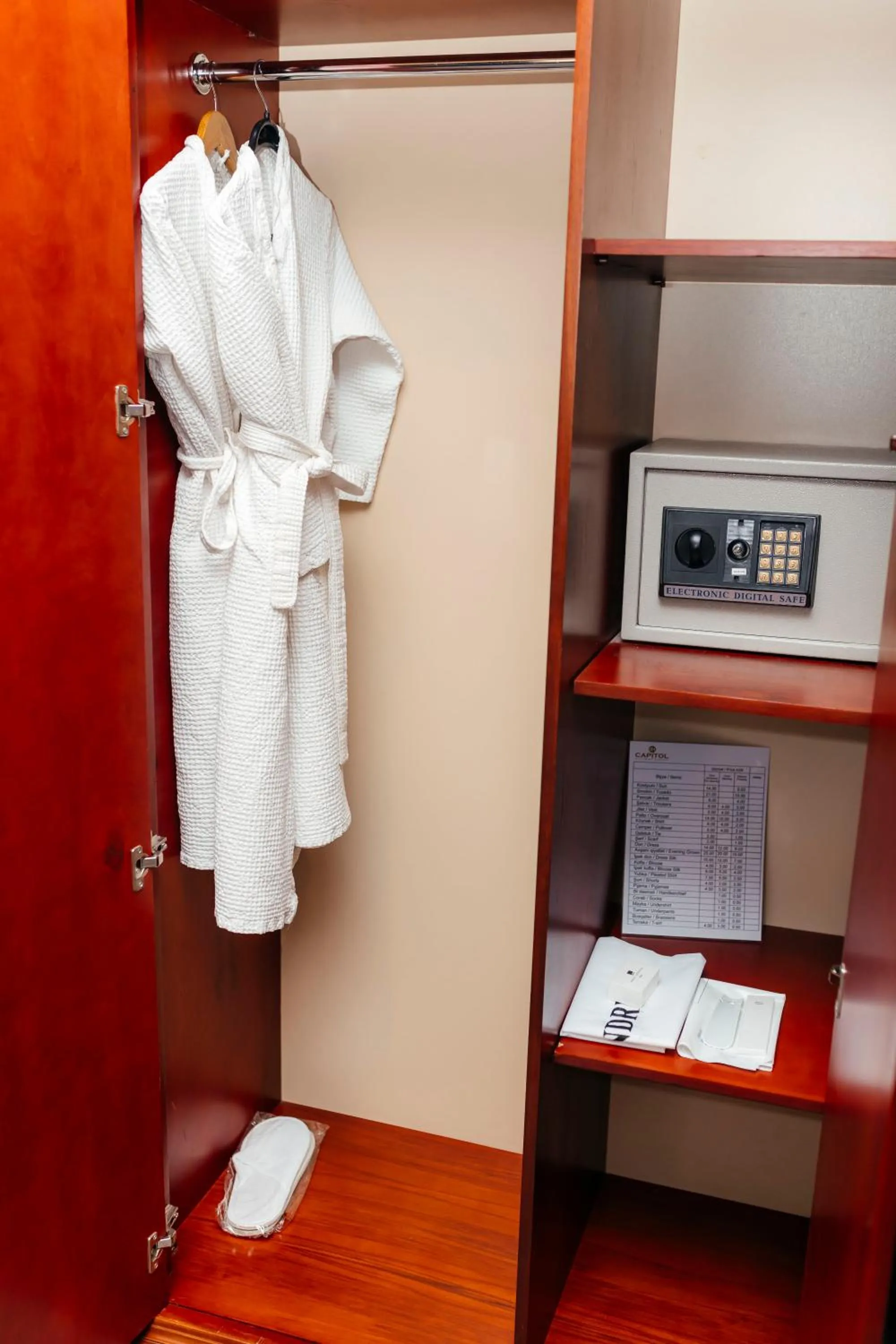 wardrobe in Capitol Hotel