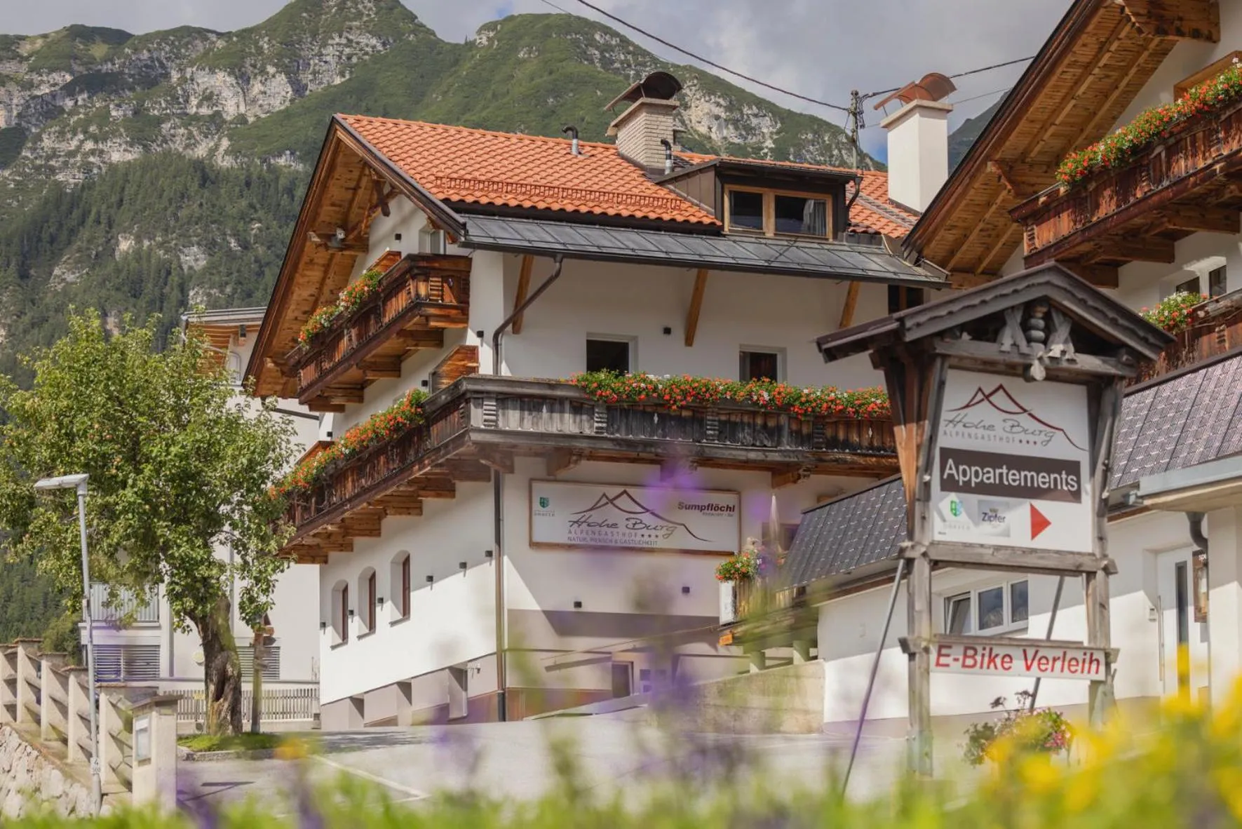 Property building in Alpen Gasthof Apartments Hohe Burg