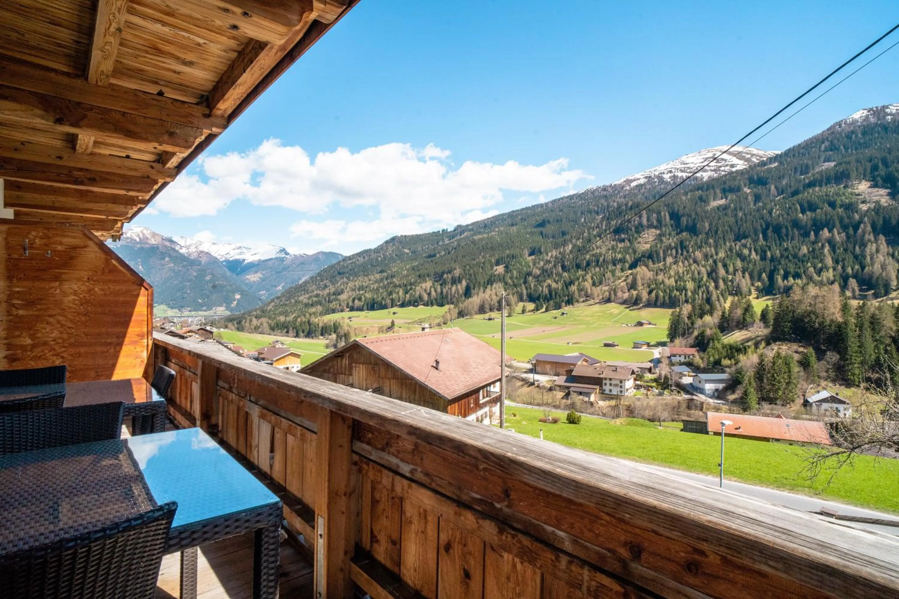 Balcony/Terrace in Alpen Gasthof Apartments Hohe Burg