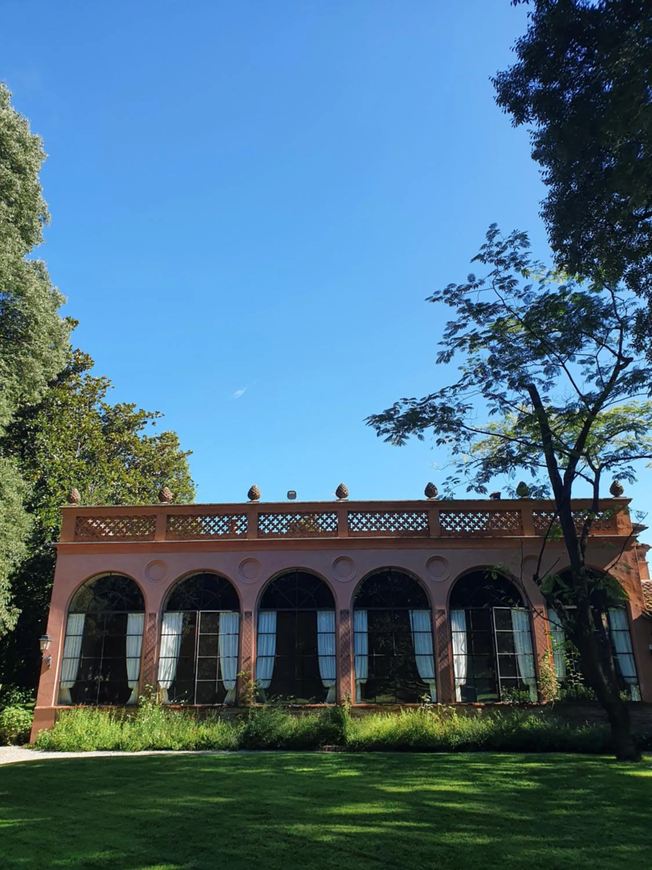 Garden view in Villa Bottini La Limonaia
