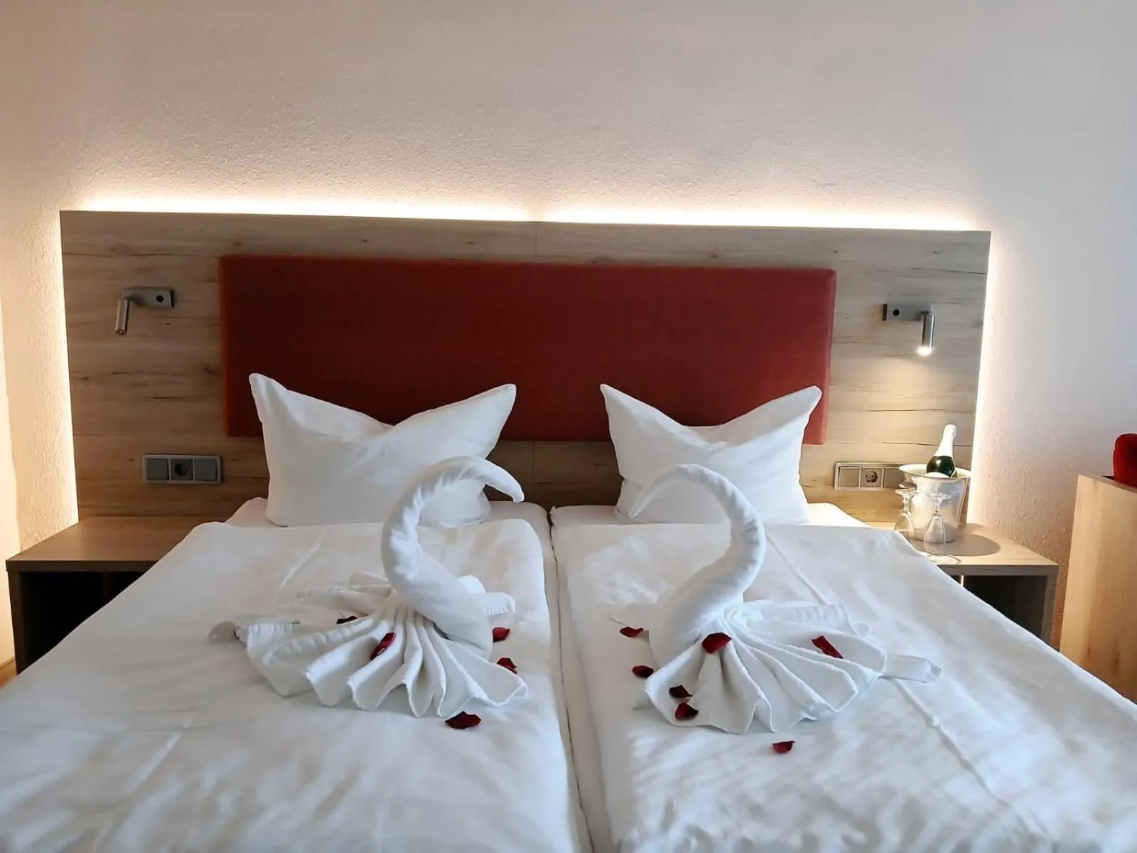 Bed in Hotel Hahnenkleer Hof