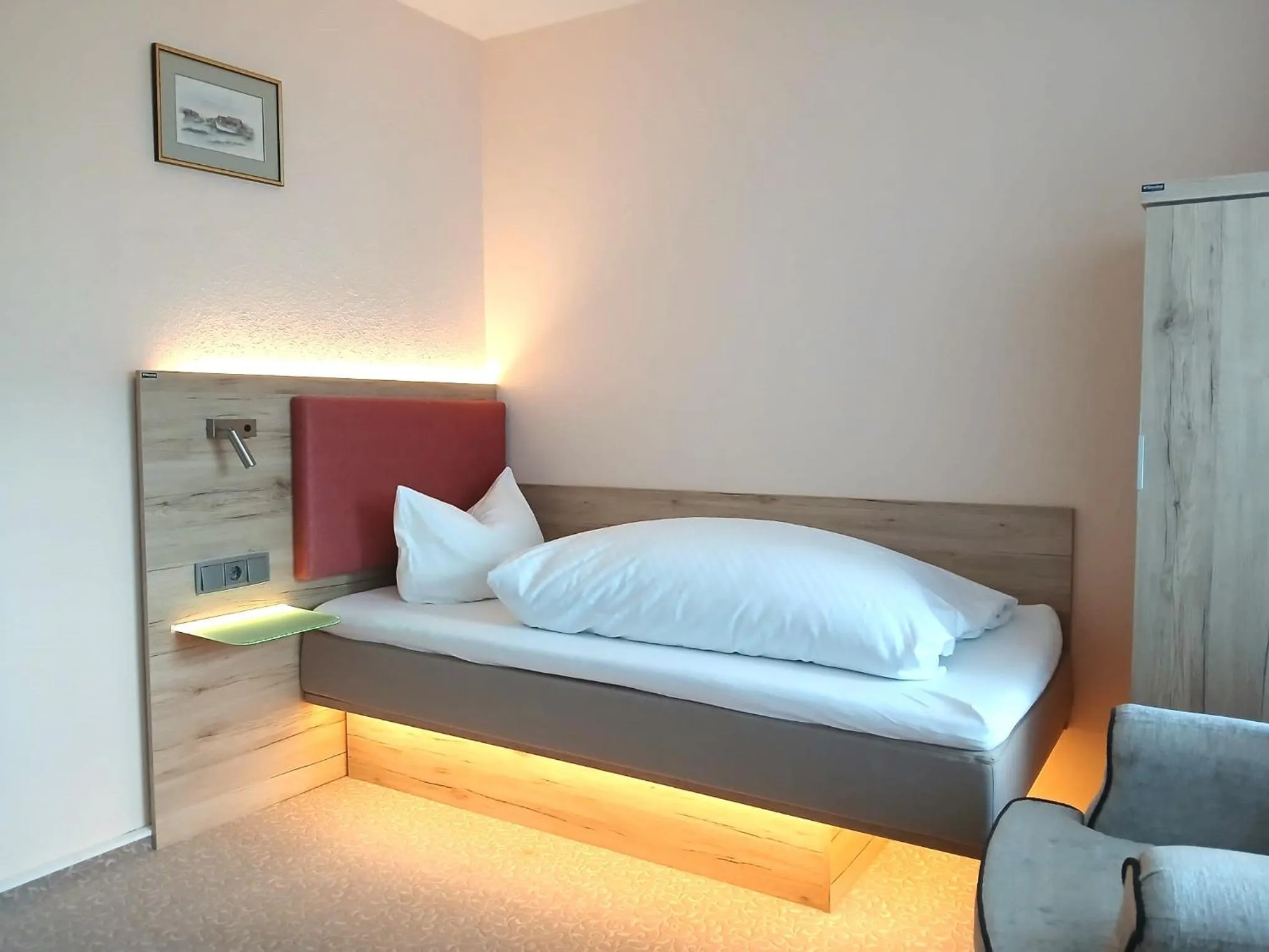 Bed in Hotel Hahnenkleer Hof