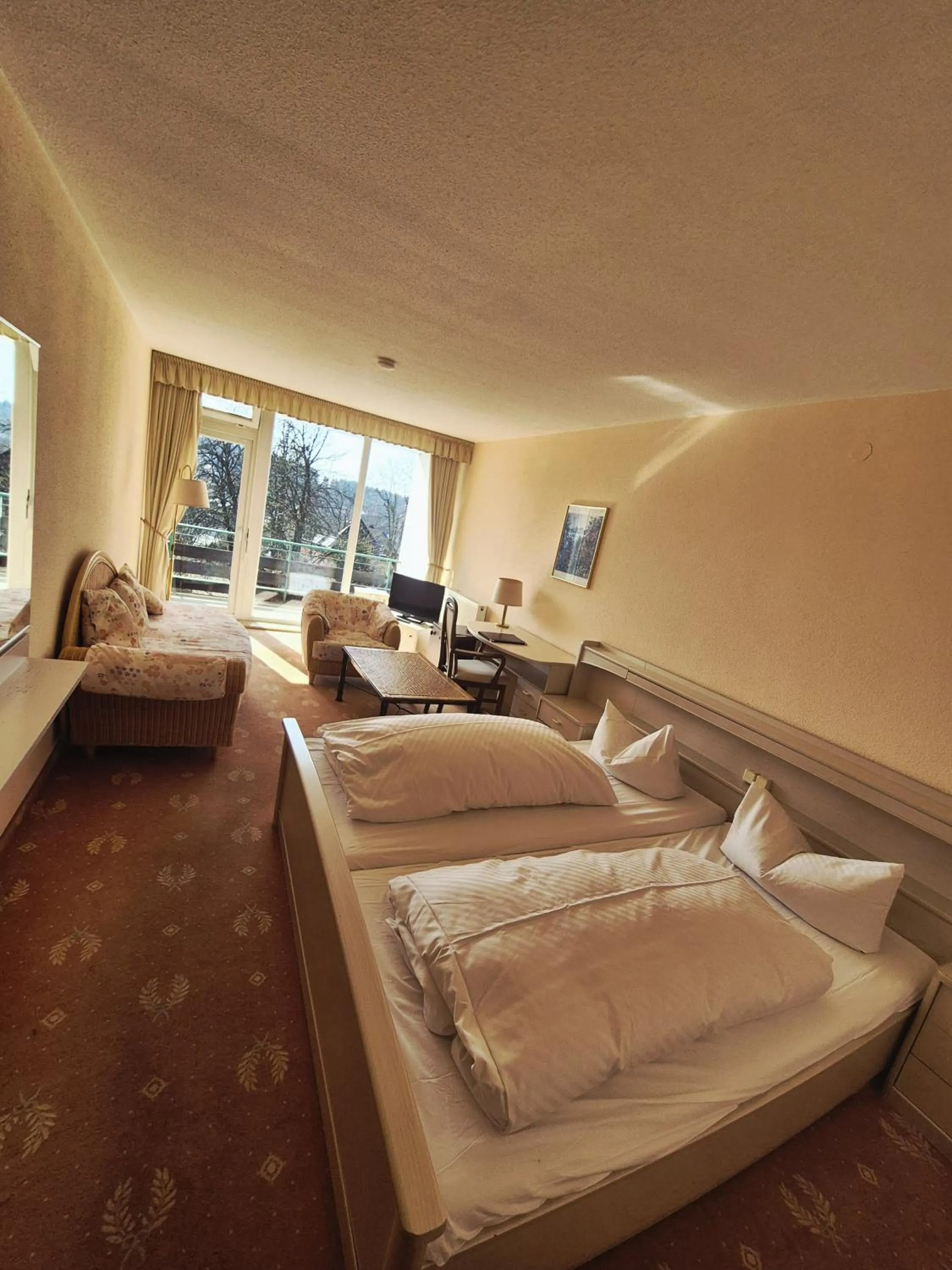 Bed in Hotel Hahnenkleer Hof