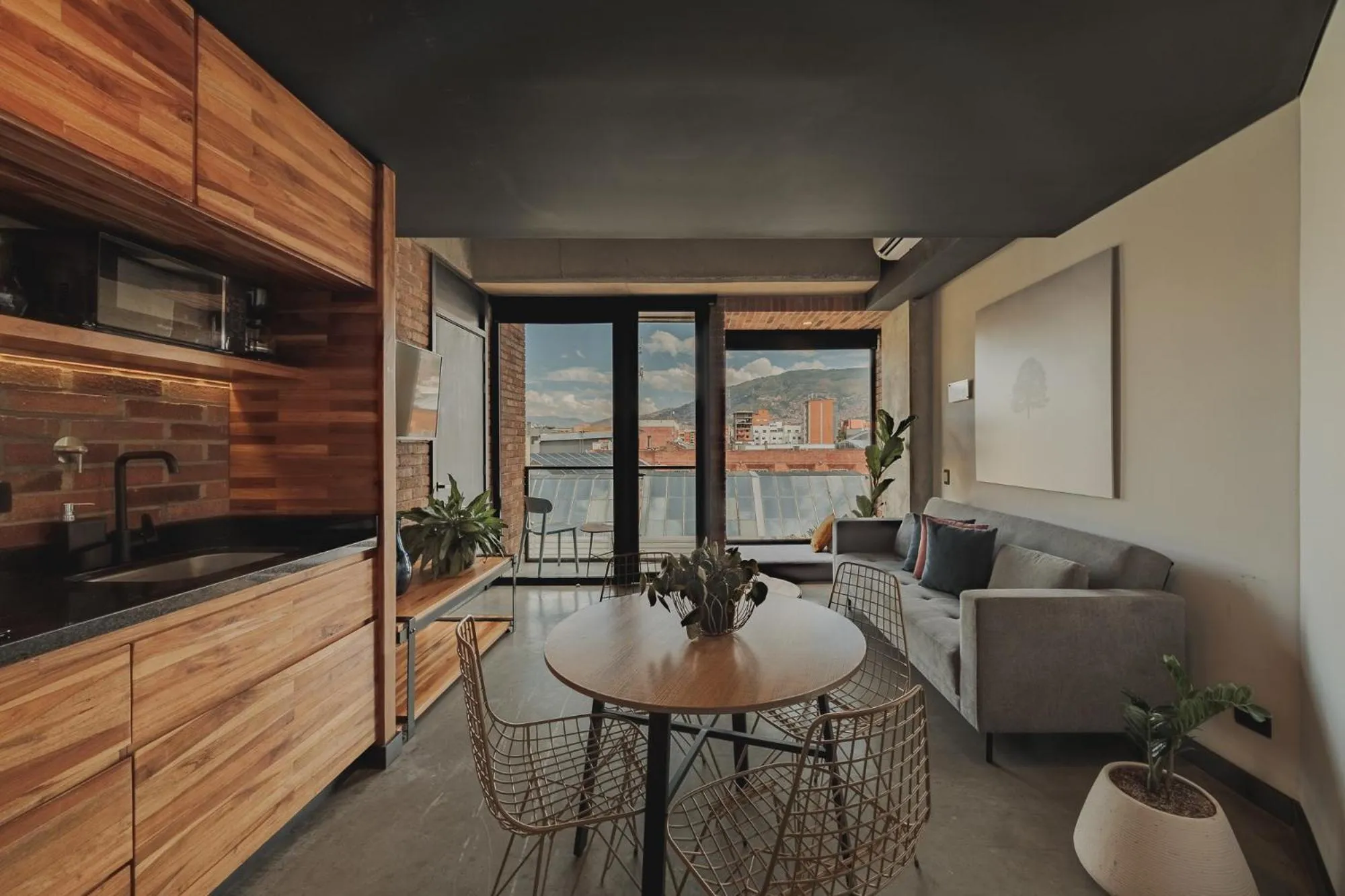 Kitchen or kitchenette in Hotel 3450 Living Lofts