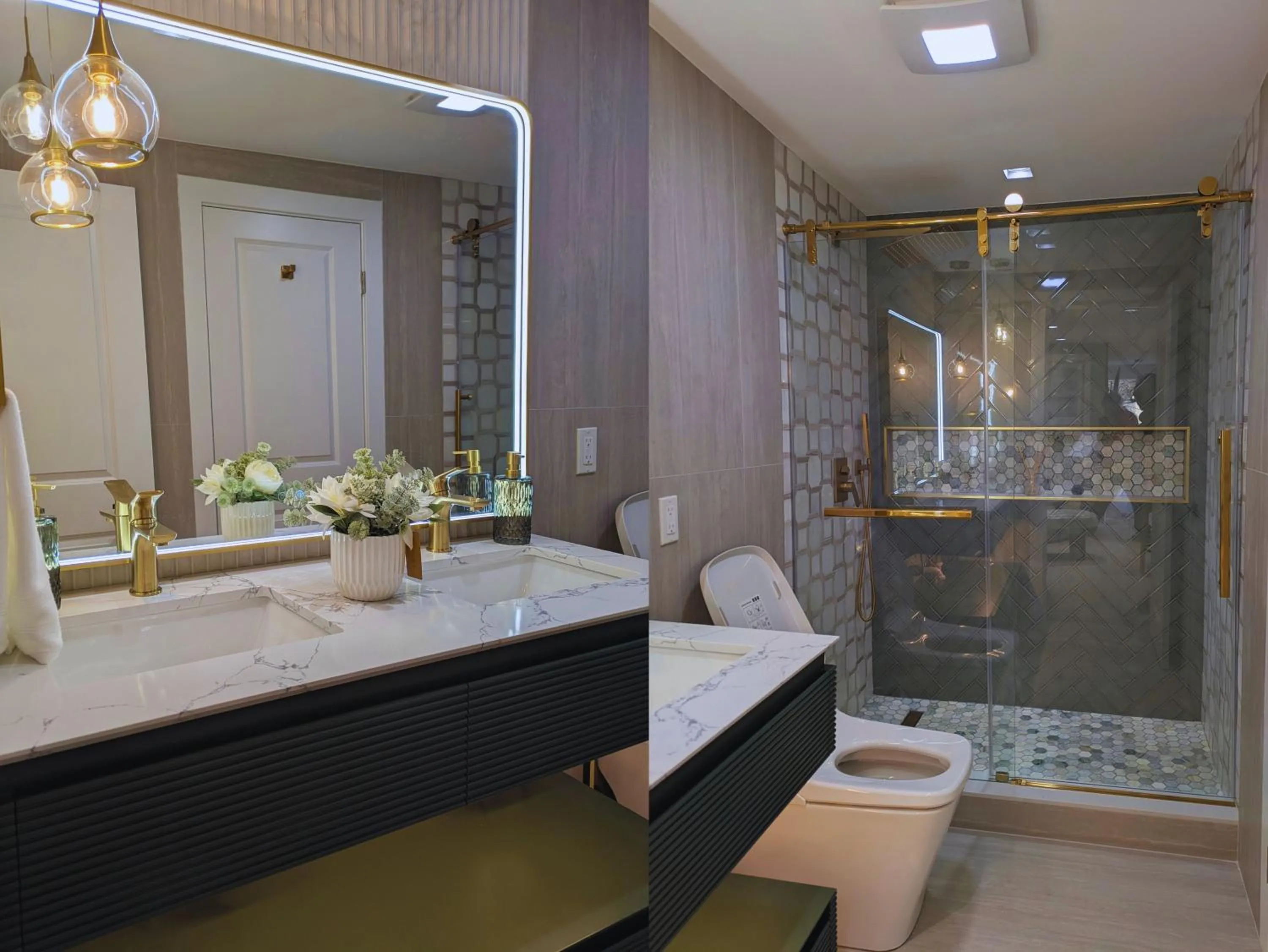 Shower in Coastal Sands Inn