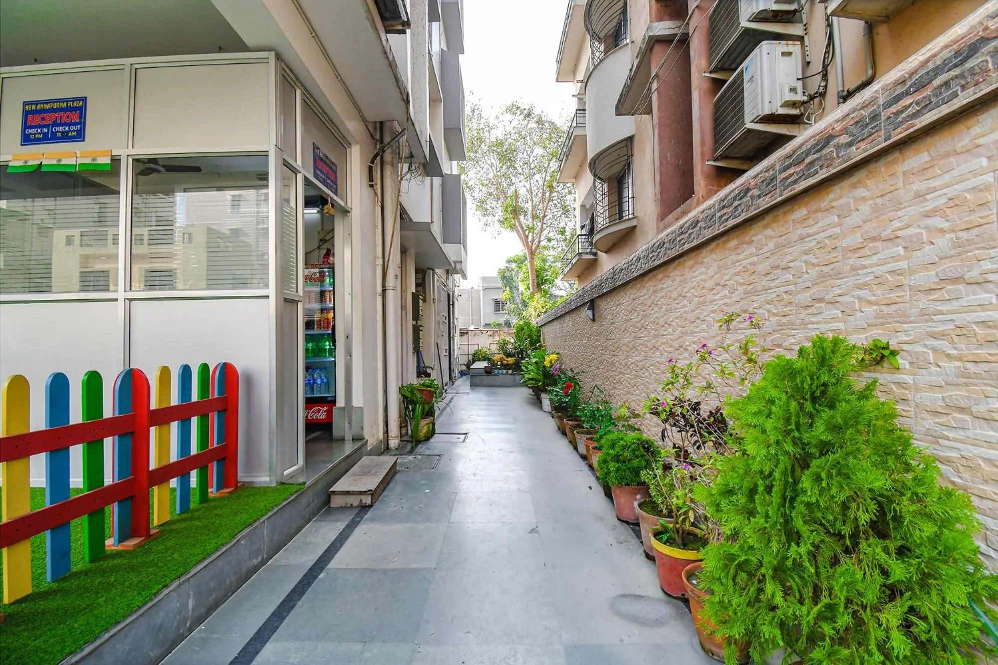 Facade/entrance in FabHotel New Annapurna Plaza - Nr Axis Mall