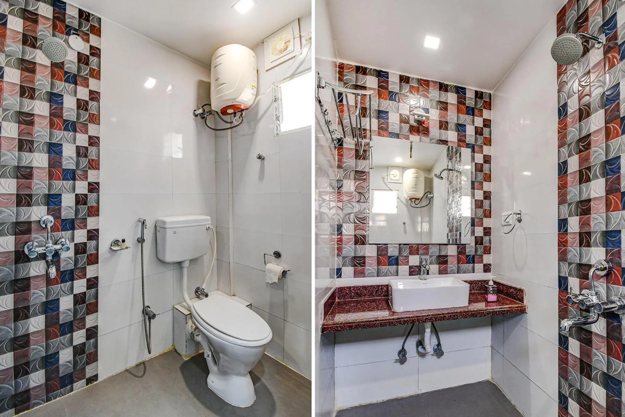 Bathroom in FabHotel New Annapurna Plaza - Nr Axis Mall