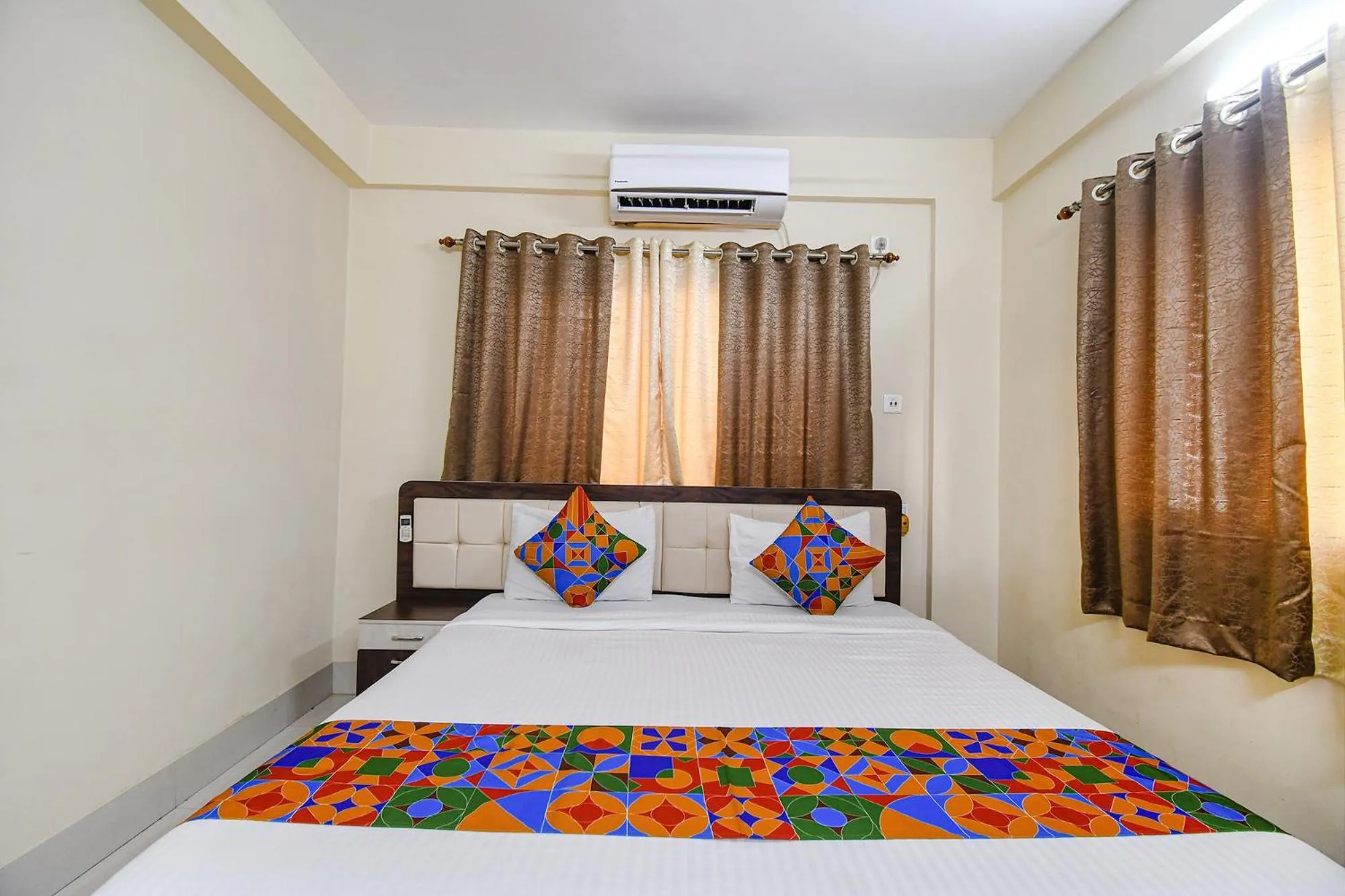 Bed in FabHotel New Annapurna Plaza - Nr Axis Mall