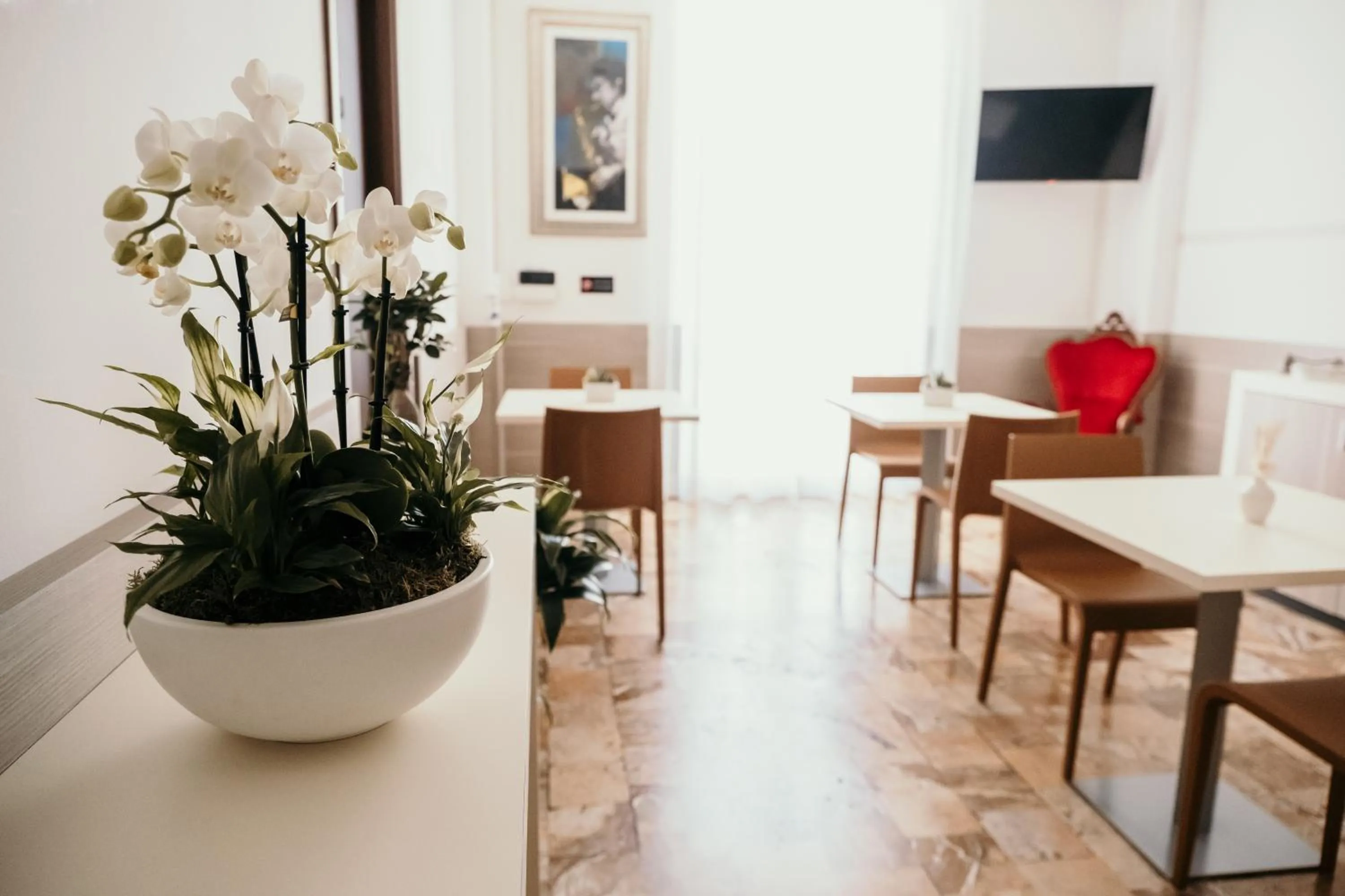 Communal lounge/ TV room in B&B Palazzo Storico Di Nicola