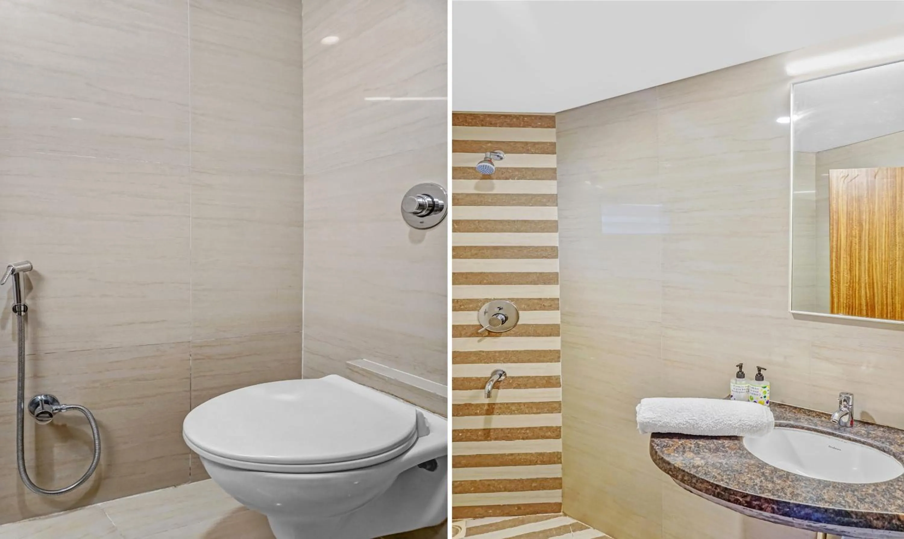 Bathroom in Treebo Sahara Shivaji Nagar