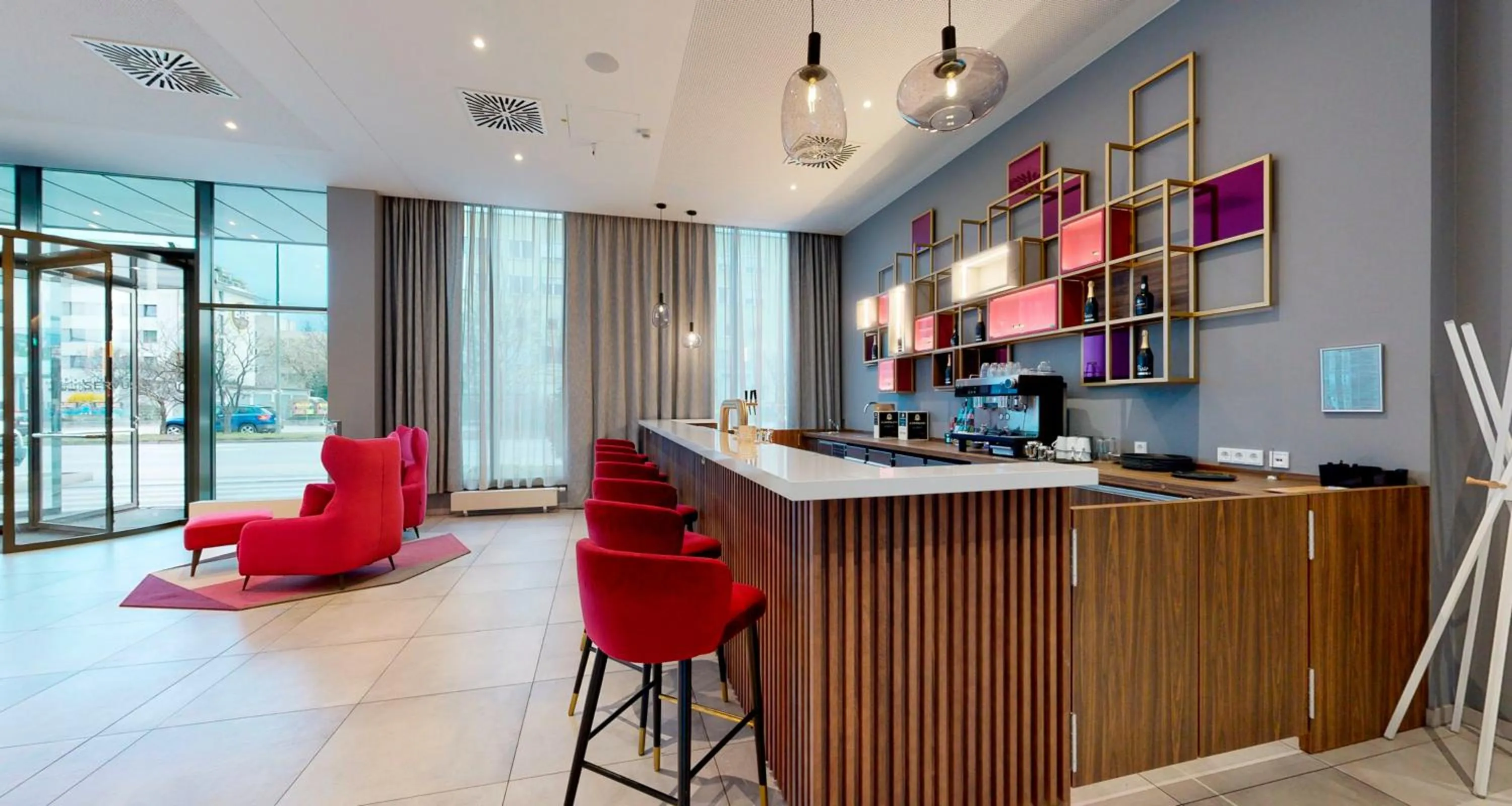 Lobby or reception in PLAZA Premium München