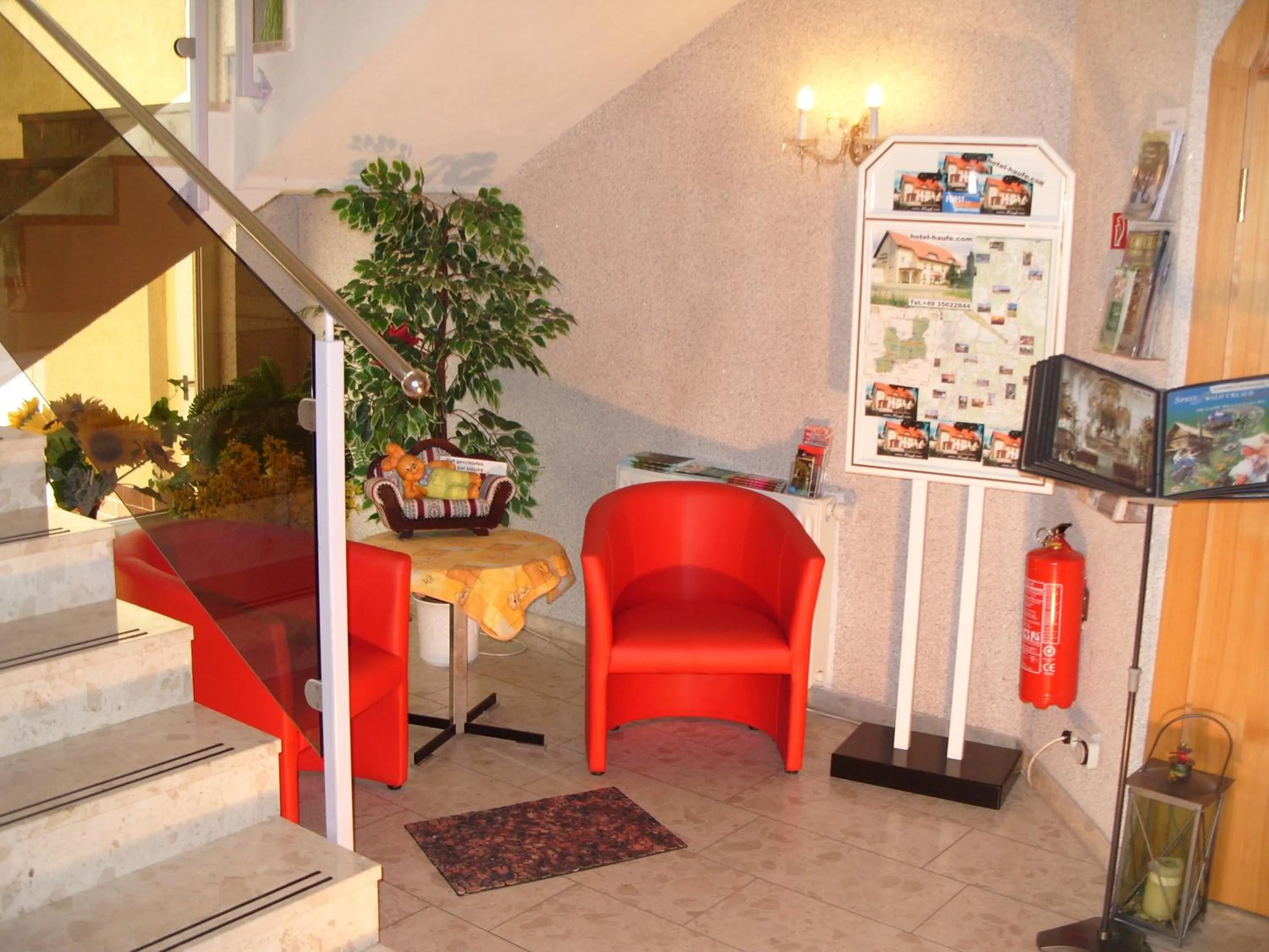 Lobby or reception in Hotel Haufe