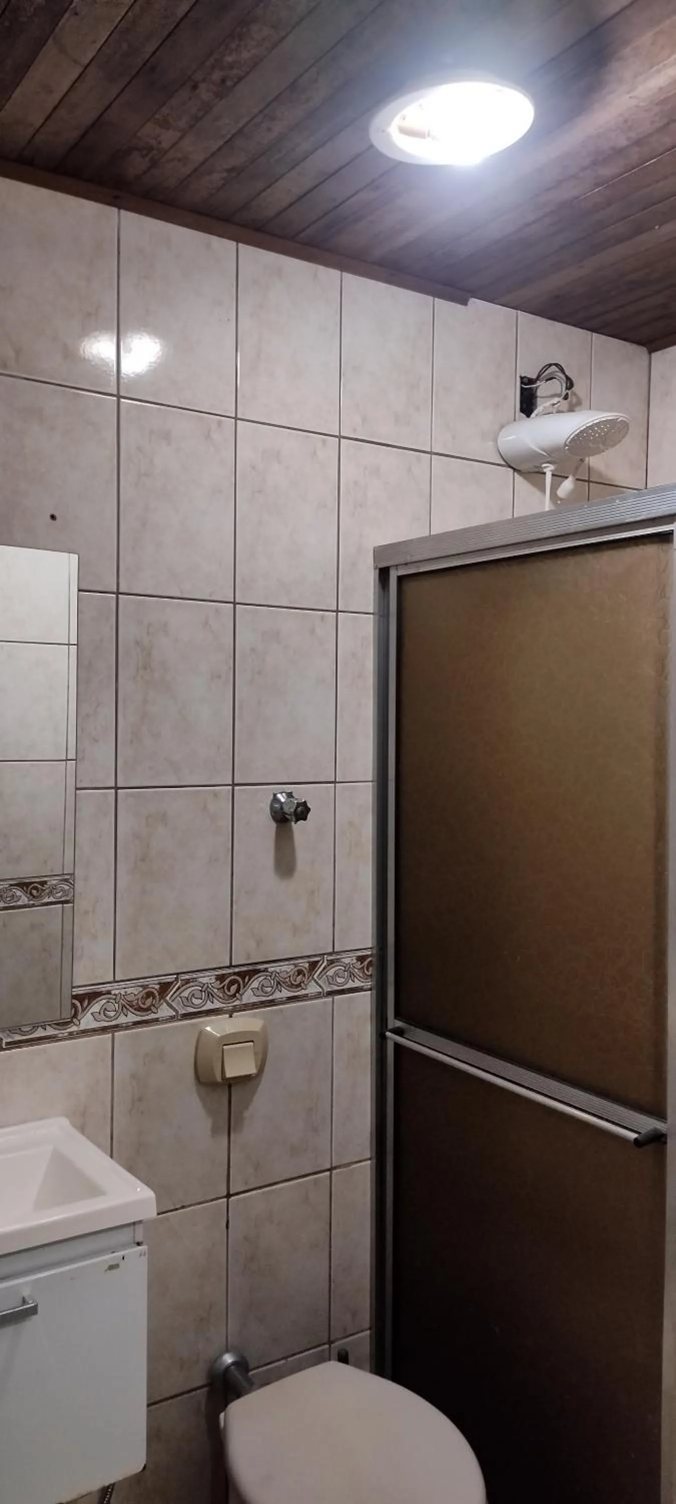 Shower in Pousada Canto dos Passaros