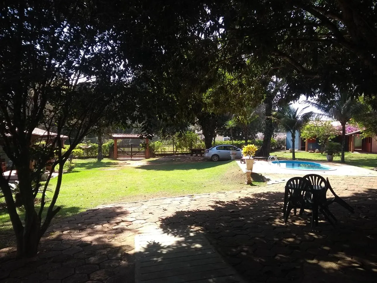 Garden view in Pousada Canto dos Passaros
