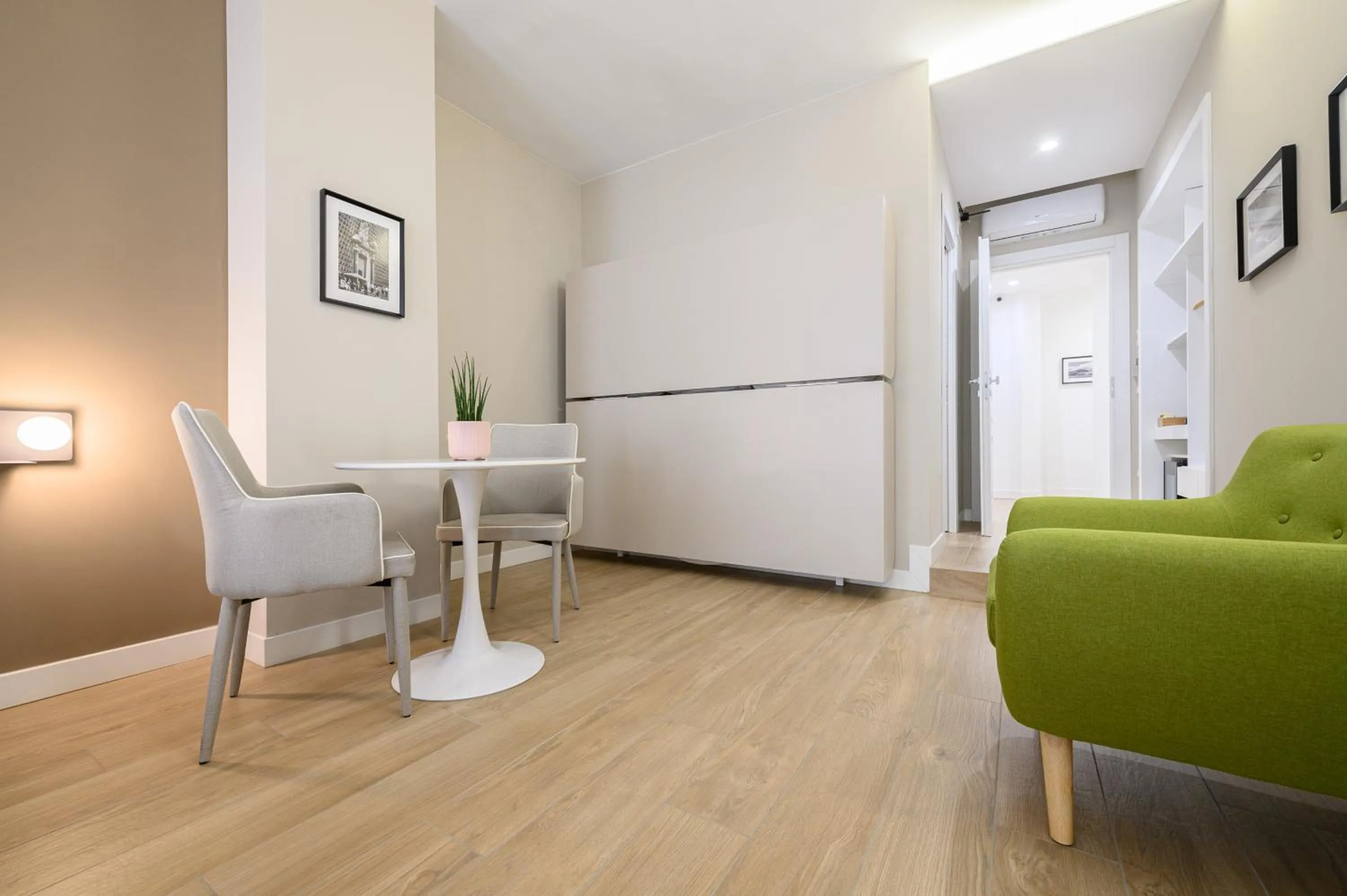 Seating area in Alma Suites