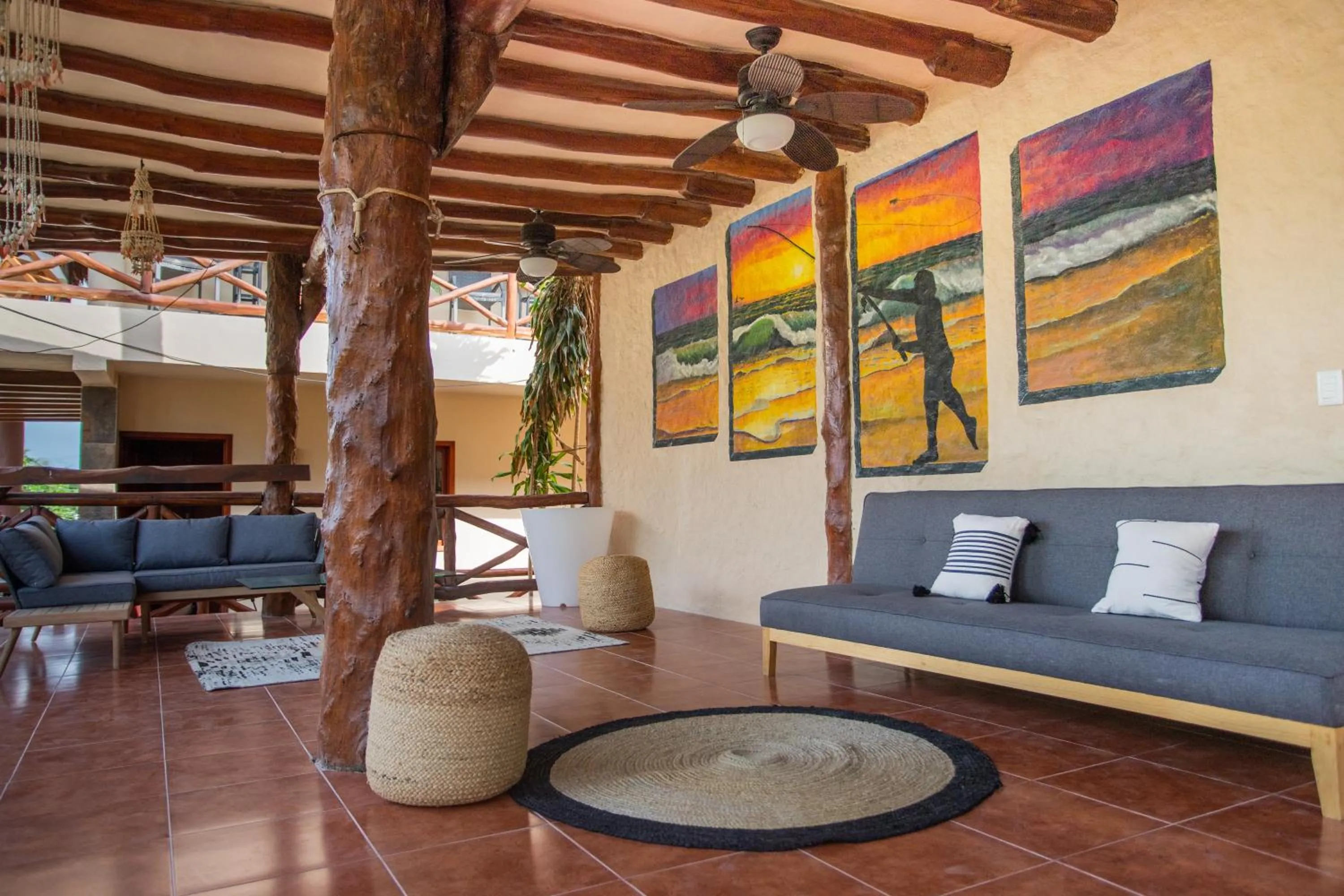 Patio in Hotel Macondo Holbox