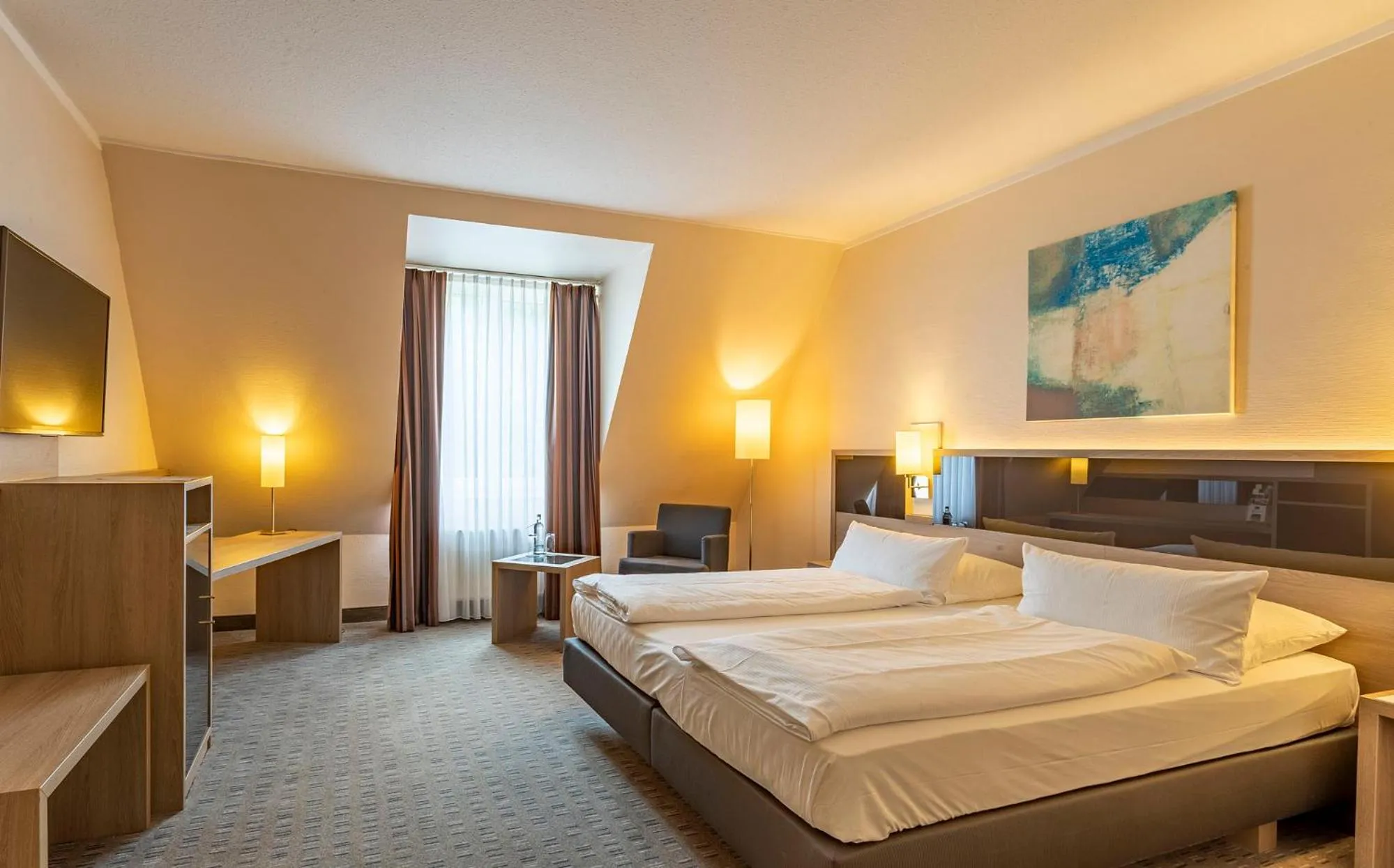 Photo of the whole room, Bed in Parkhotel Berghölzchen