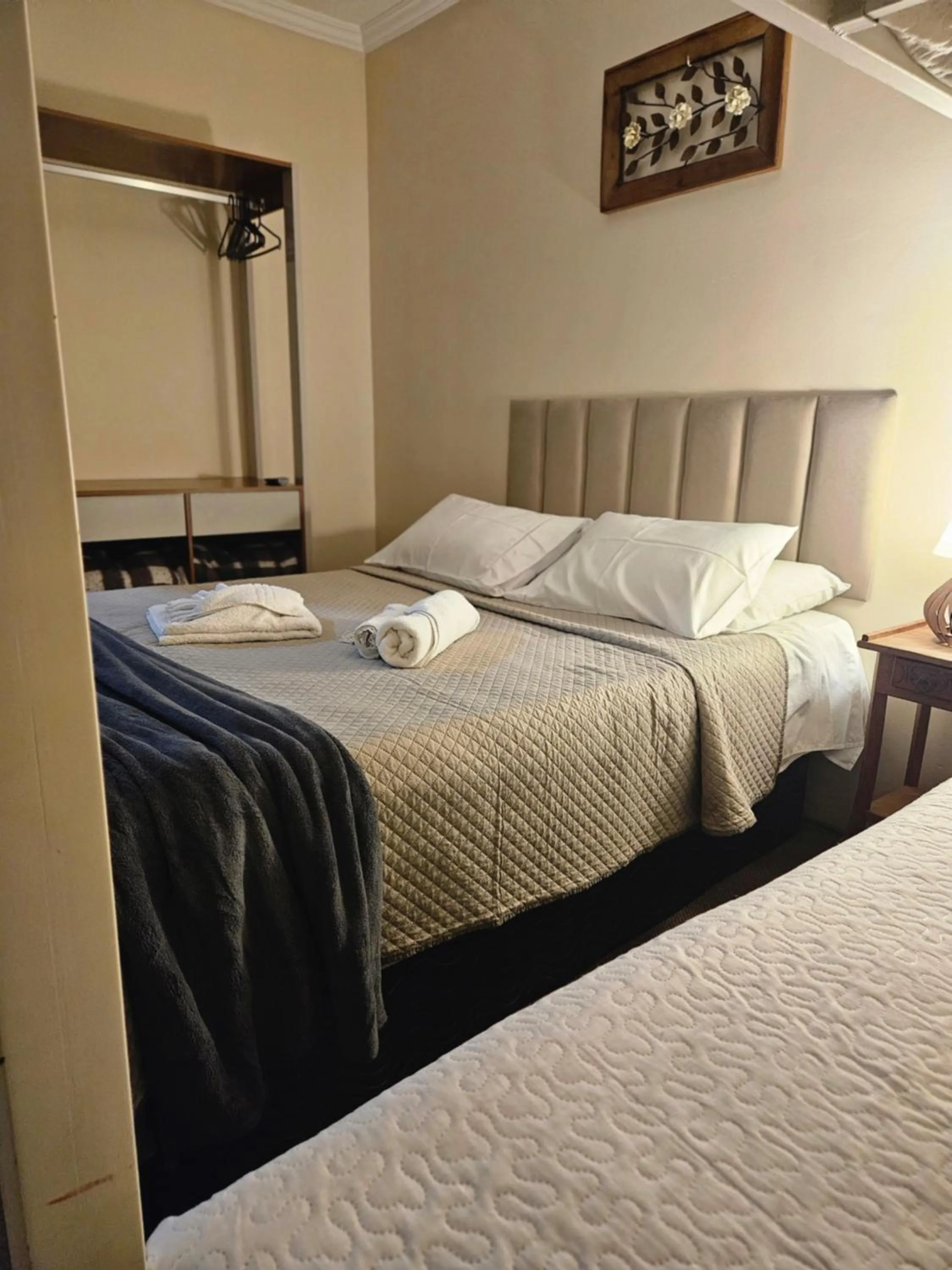 Bed in Pousada Araucária