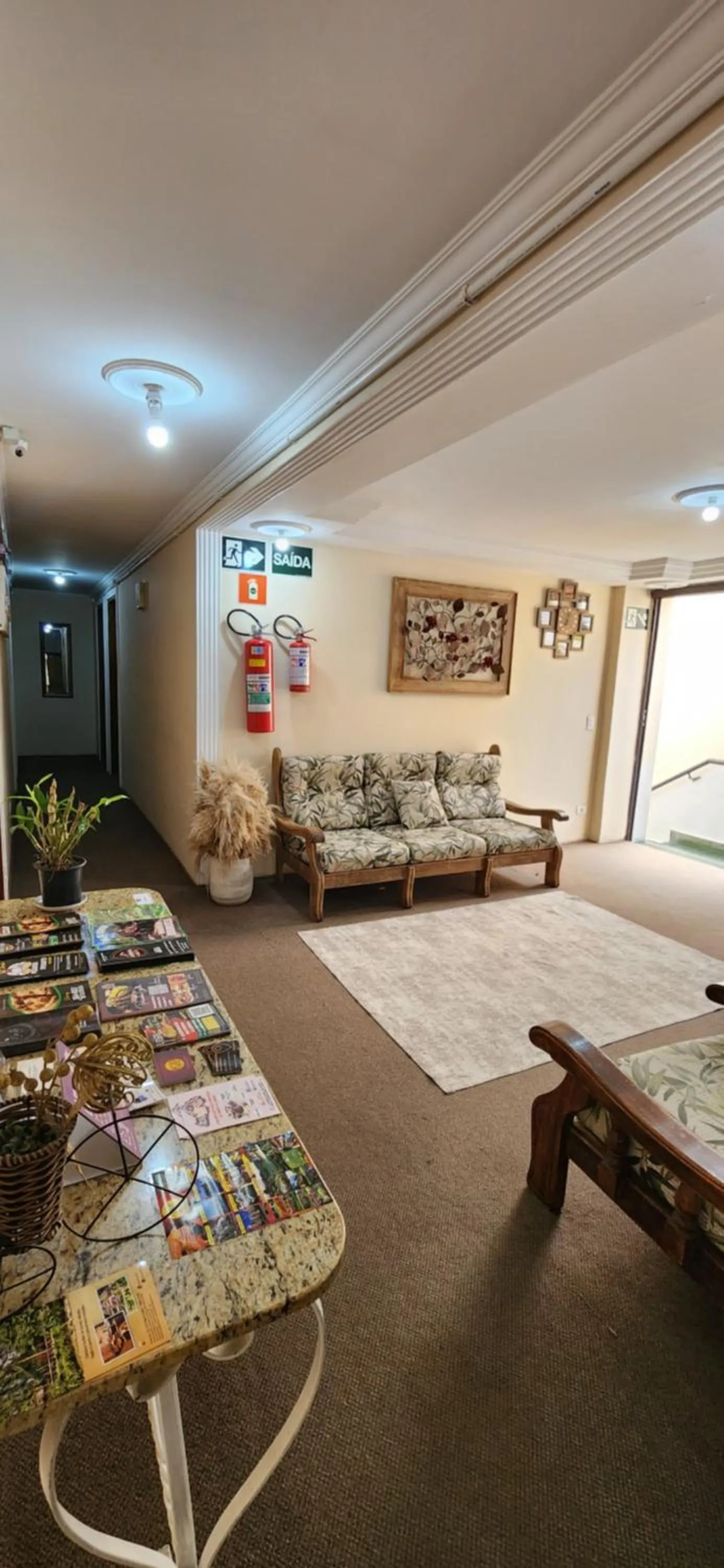 Lobby or reception in Pousada Araucária