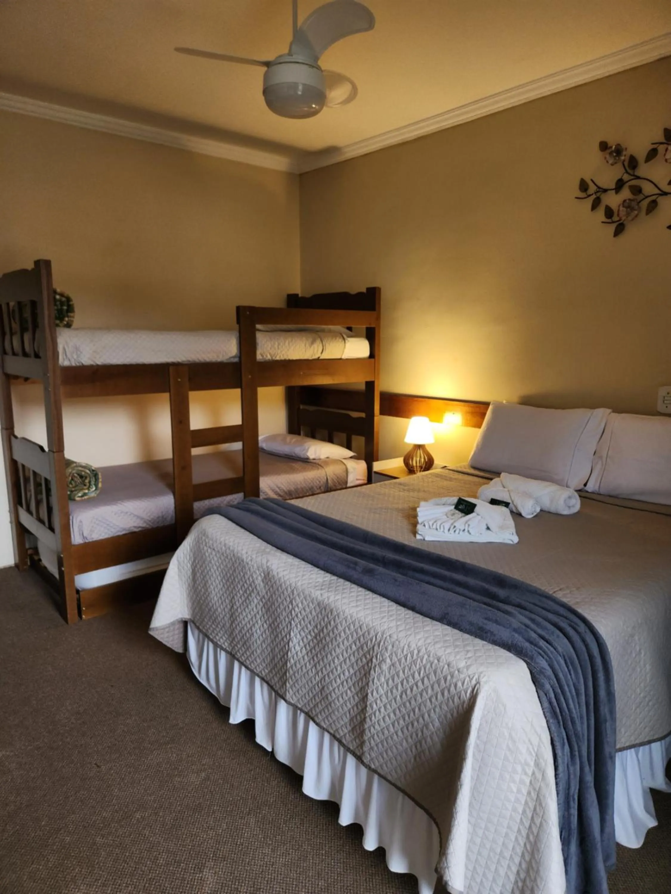 Bed in Pousada Araucária