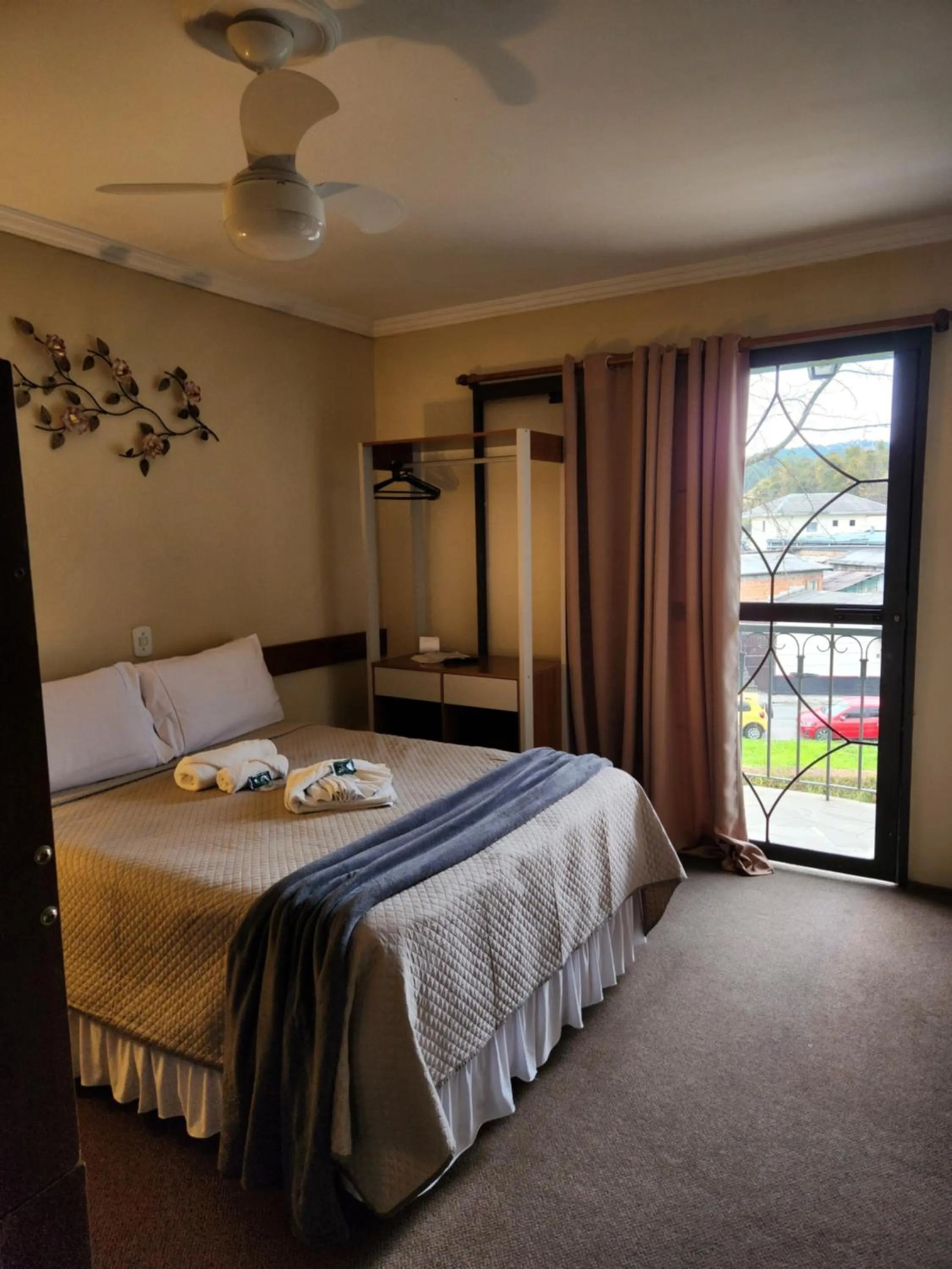 Bed in Pousada Araucária