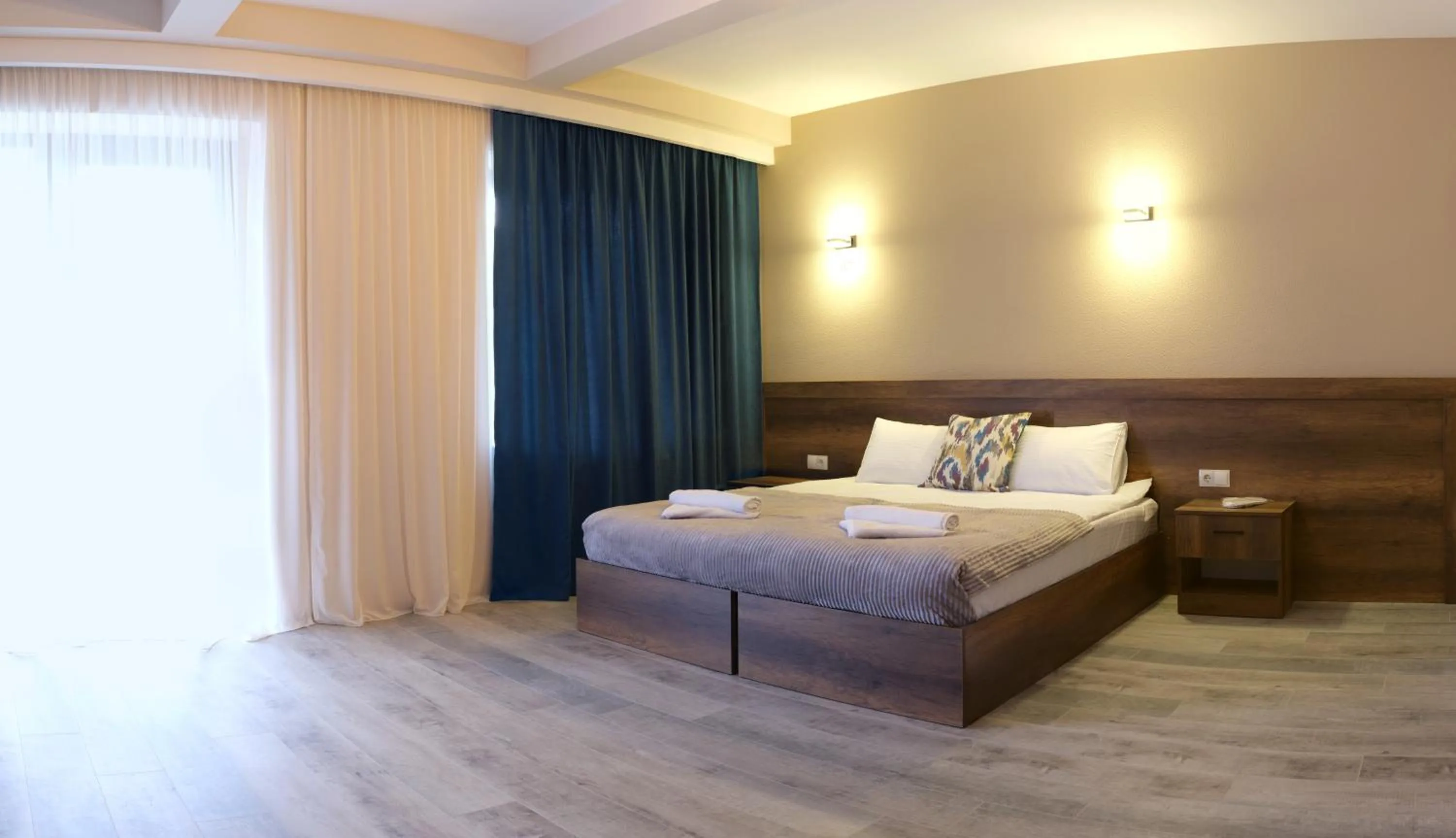 Bed in Hotel Axien Kazbegi