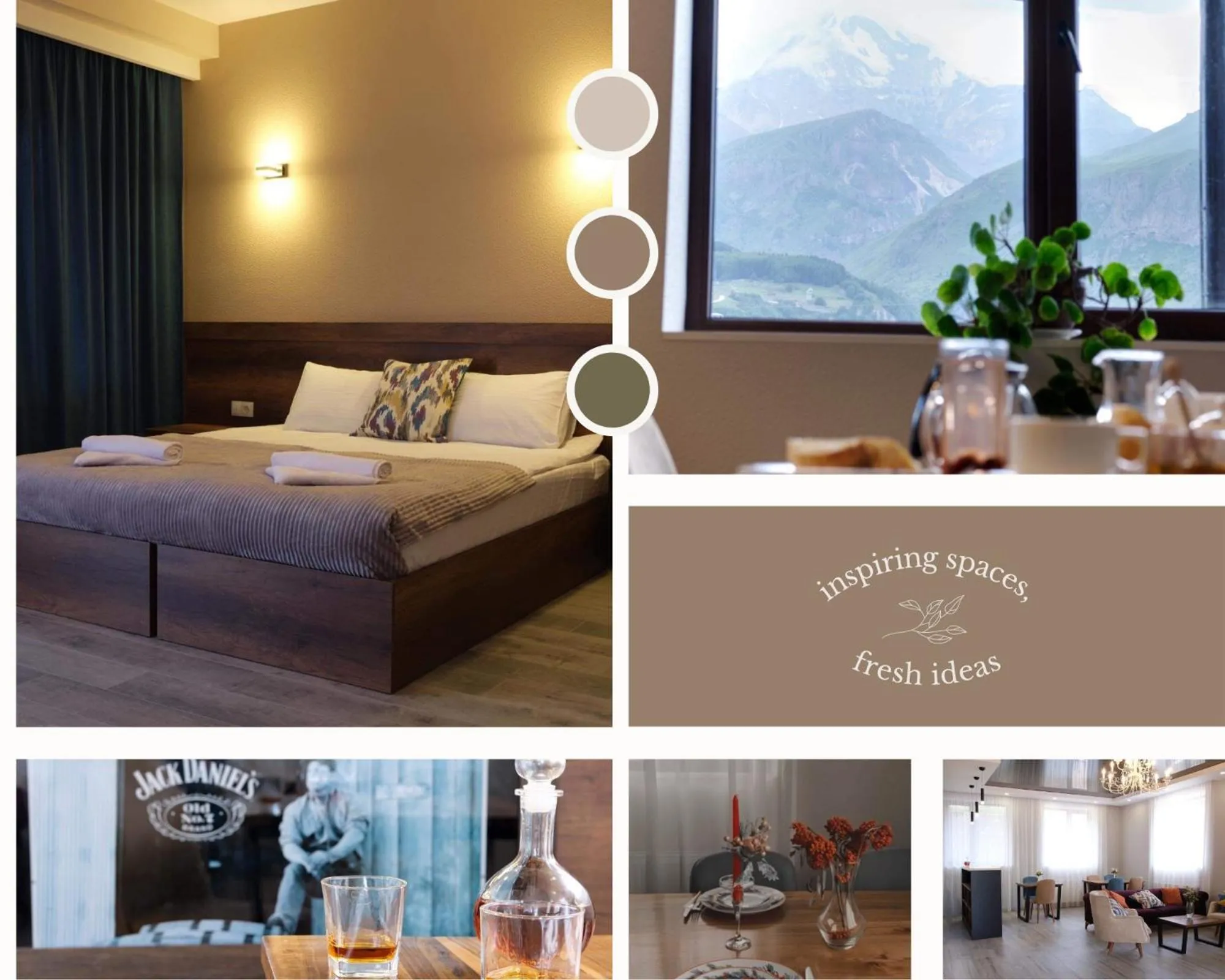 Property building, Bed in Hotel Axien Kazbegi