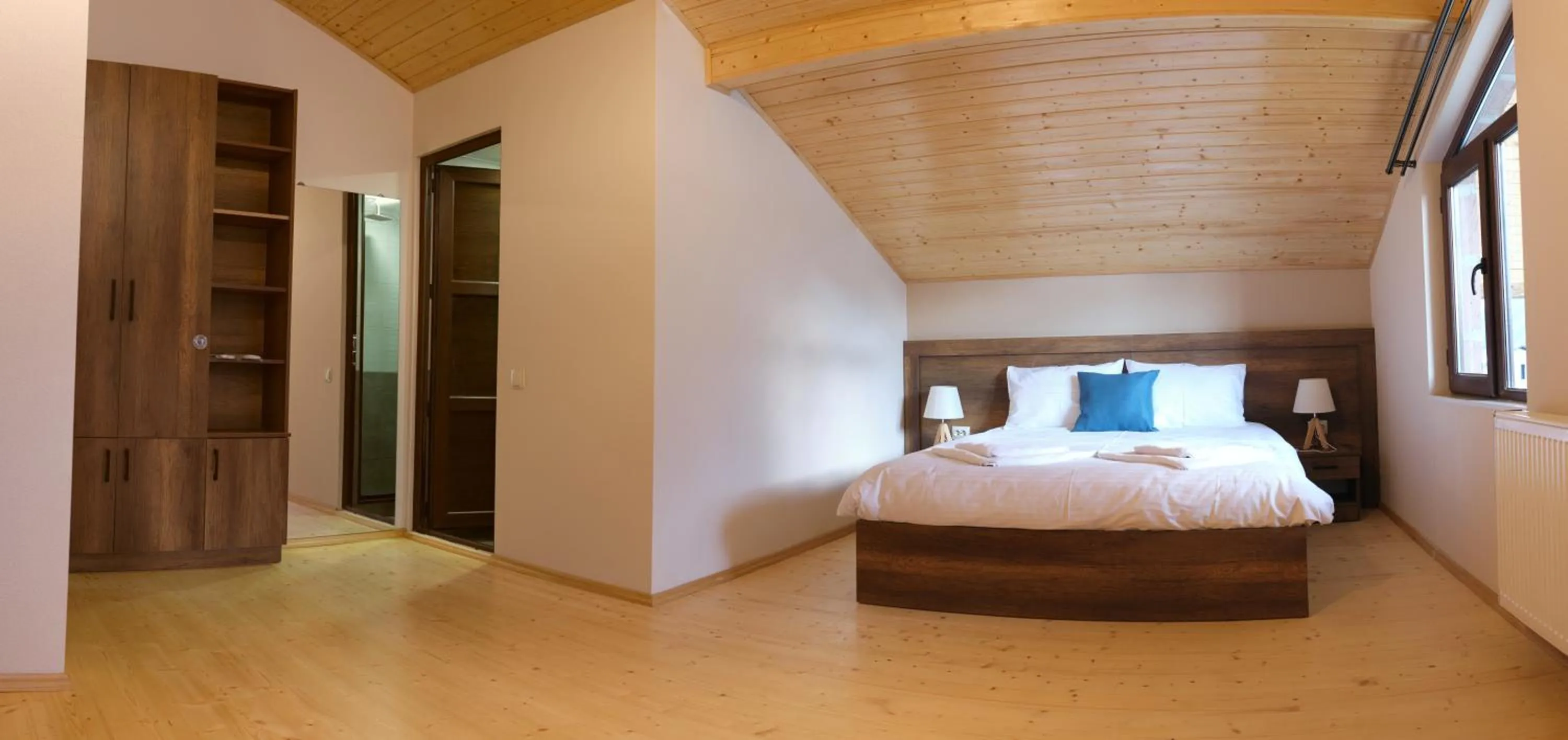 Bed in Hotel Axien Kazbegi