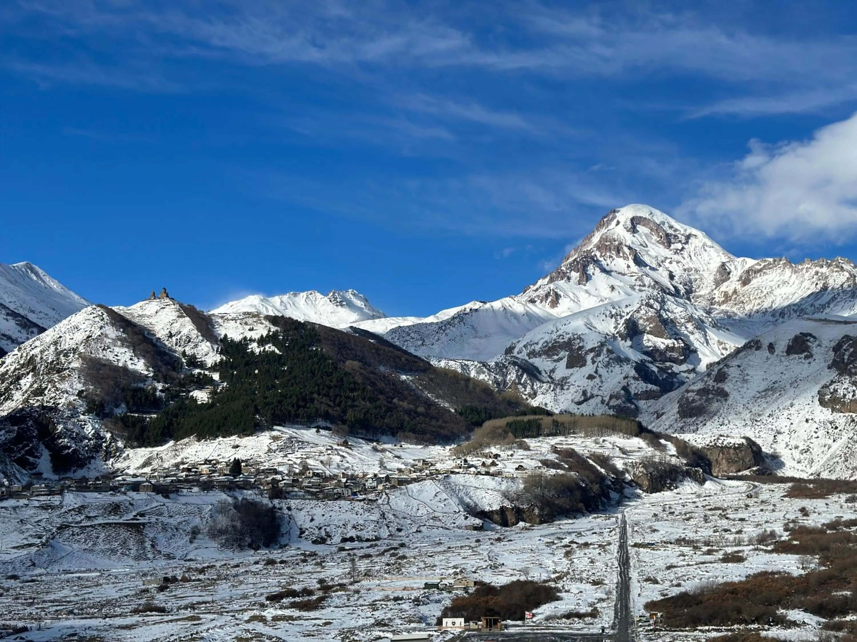 Mountain view in Hotel Axien Kazbegi