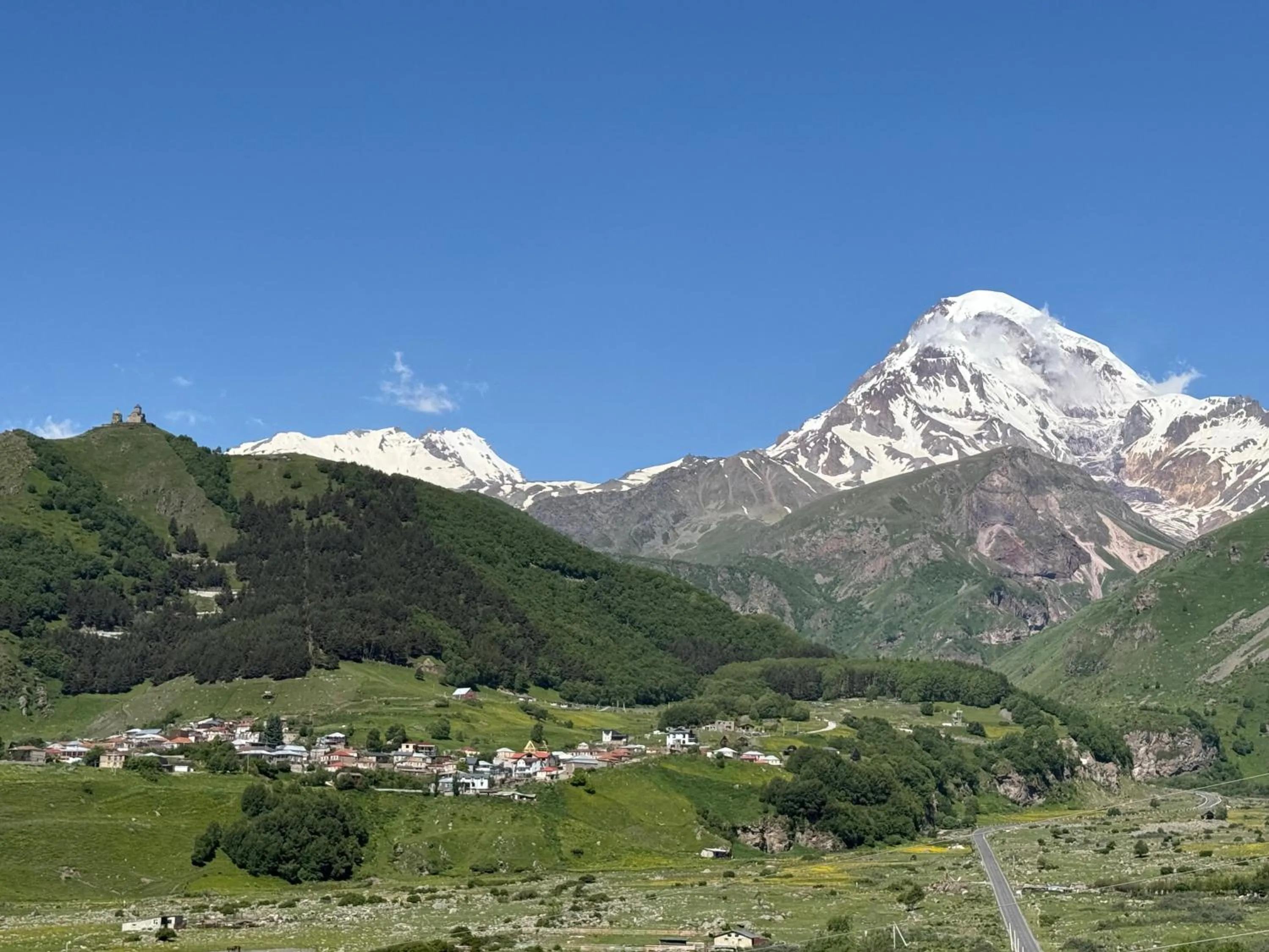 Mountain view in Hotel Axien Kazbegi