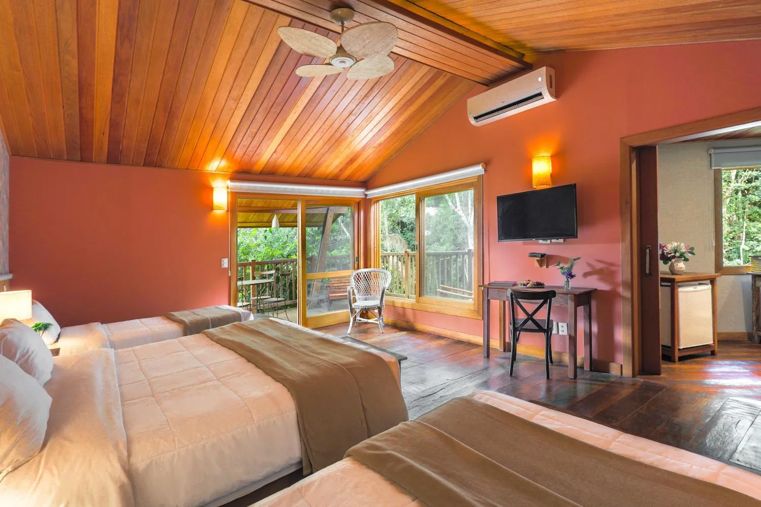 TV and multimedia, Bed in Hotel Fazenda Morros Verdes Ecolodge