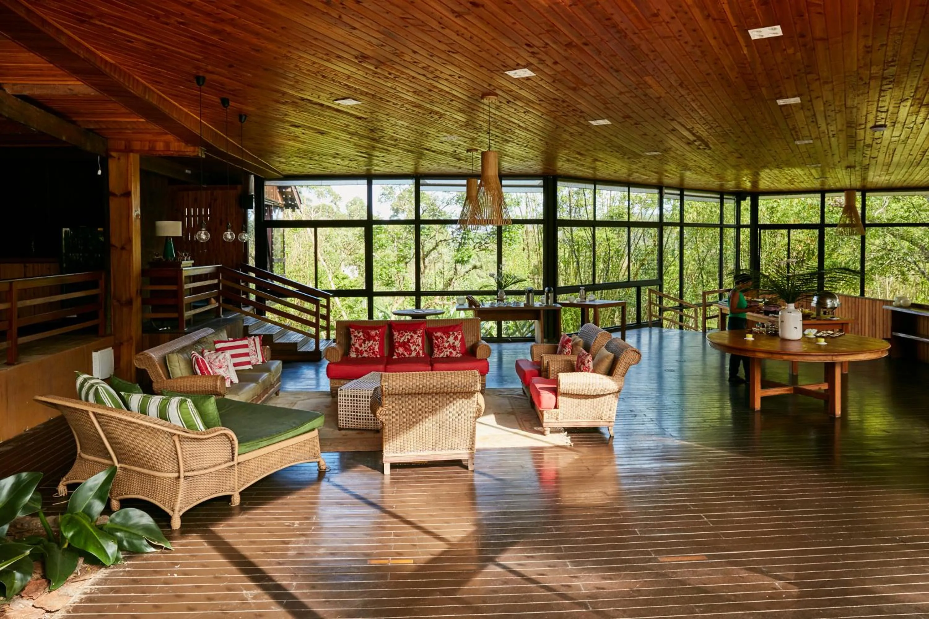 Living room in Hotel Fazenda Morros Verdes Ecolodge