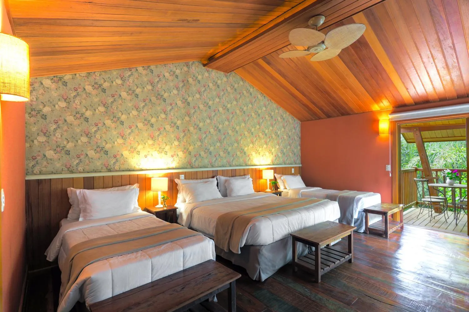 Bed in Hotel Fazenda Morros Verdes Ecolodge