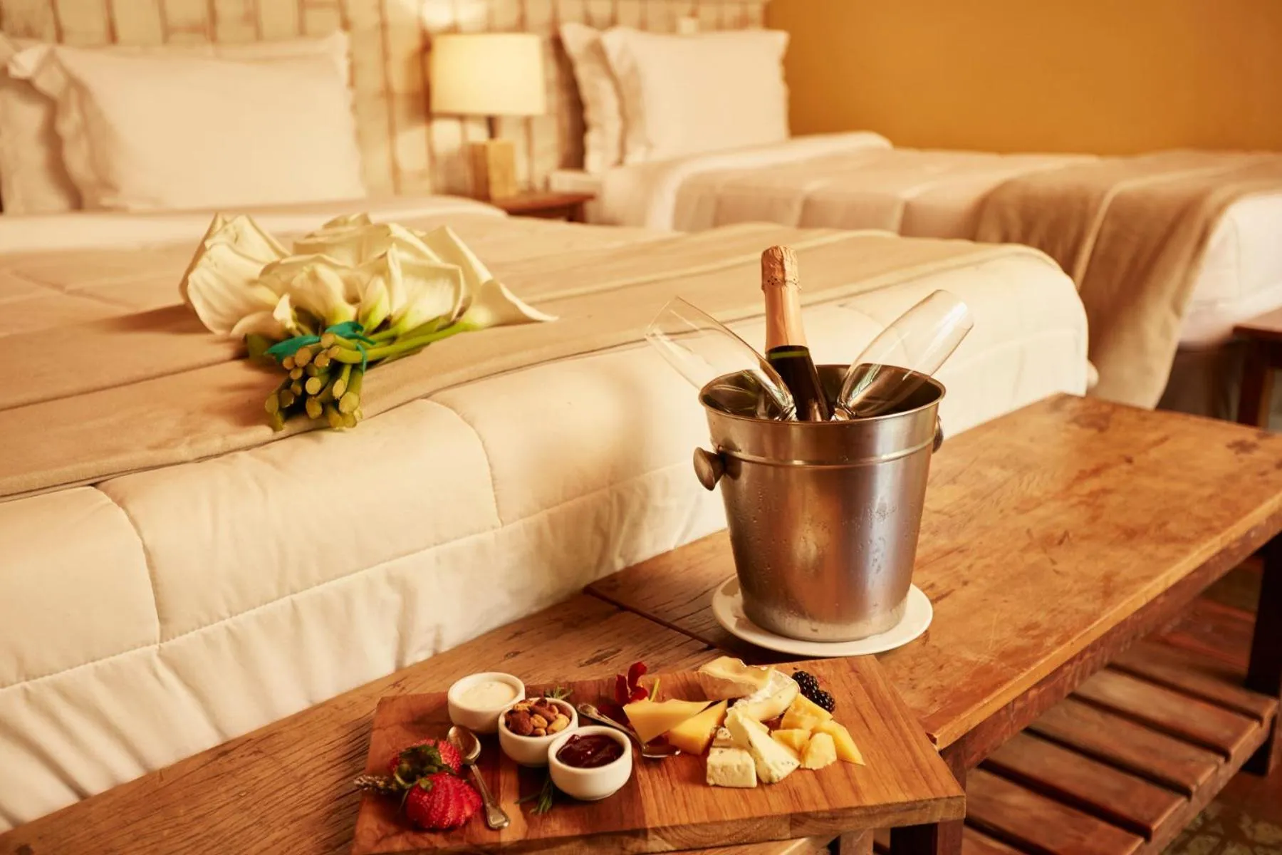 Bed in Hotel Fazenda Morros Verdes Ecolodge