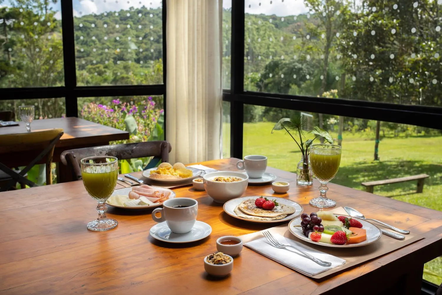 Breakfast in Hotel Fazenda Morros Verdes Ecolodge