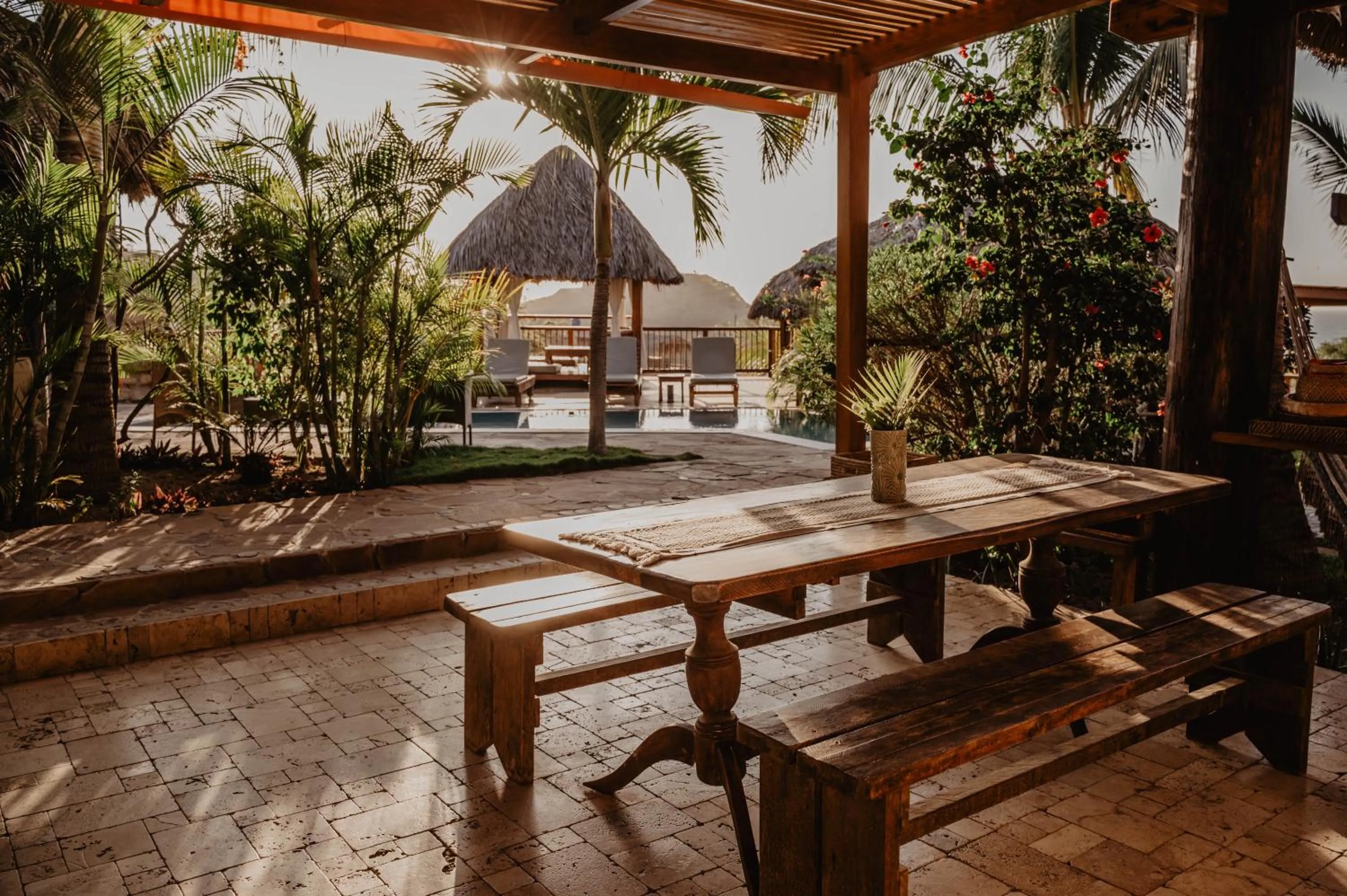 Garden view in Villa Del Sol