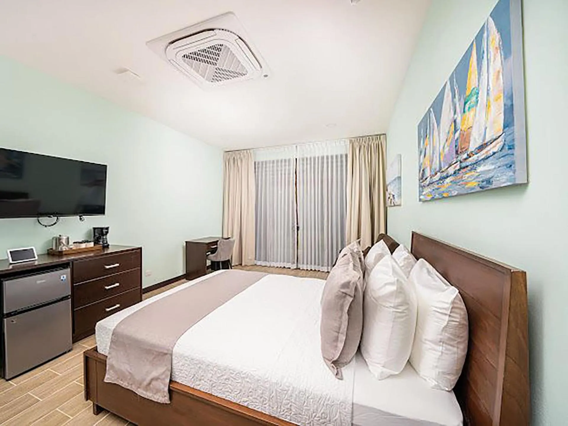 Bedroom, Bed in Bungalows Punta Uva